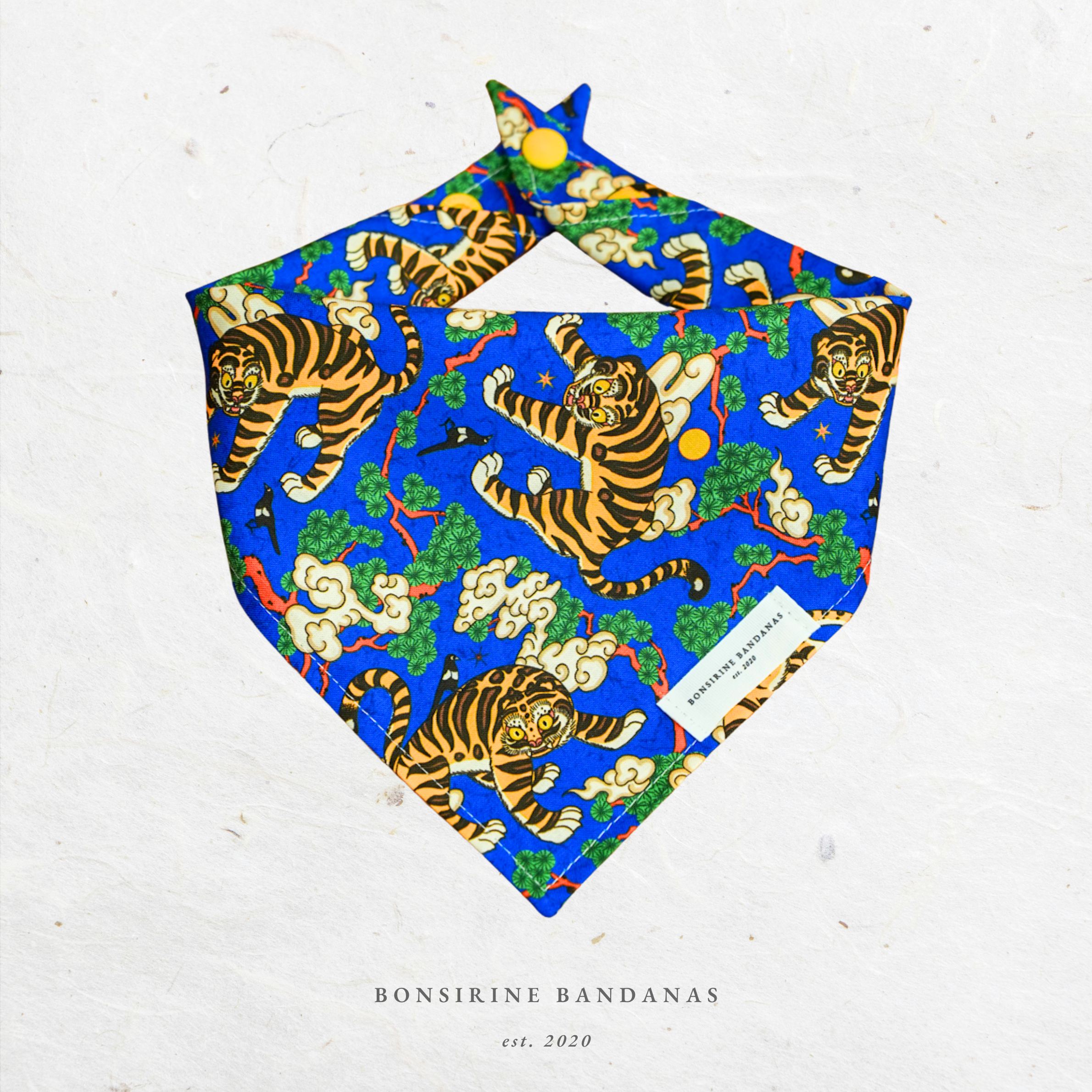 [Korean Heritage] 호작도 : 까치와 호랑이 Bandana