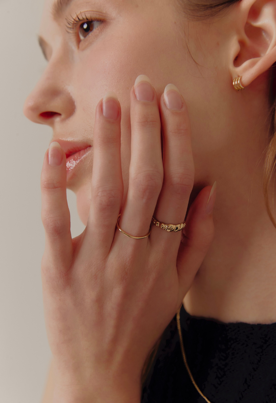 14K Croissant Ring