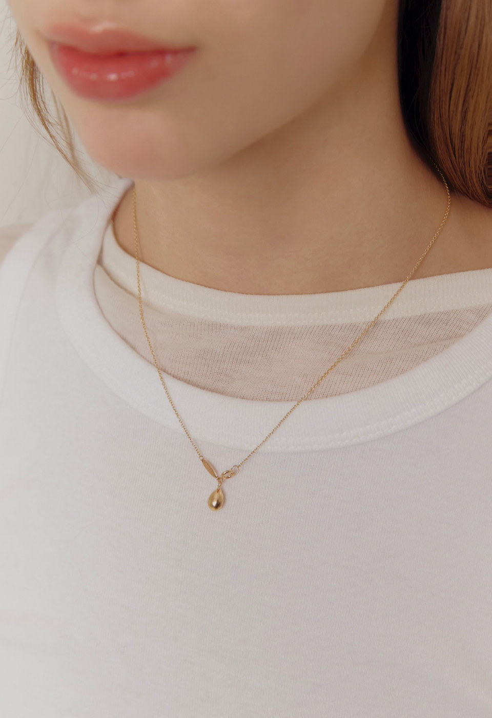 14K Water Drop Necklace
