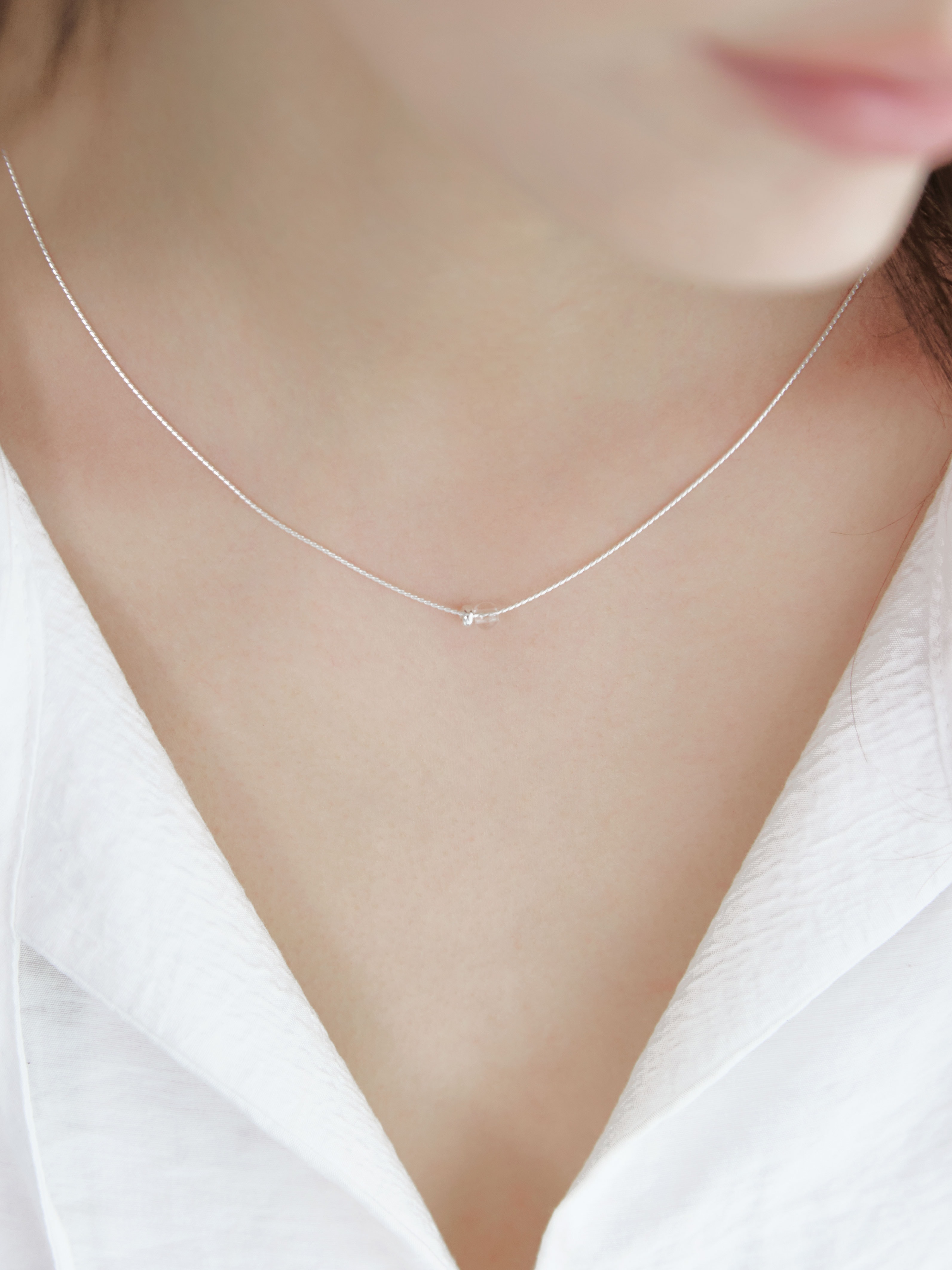 Clear Bell Necklace