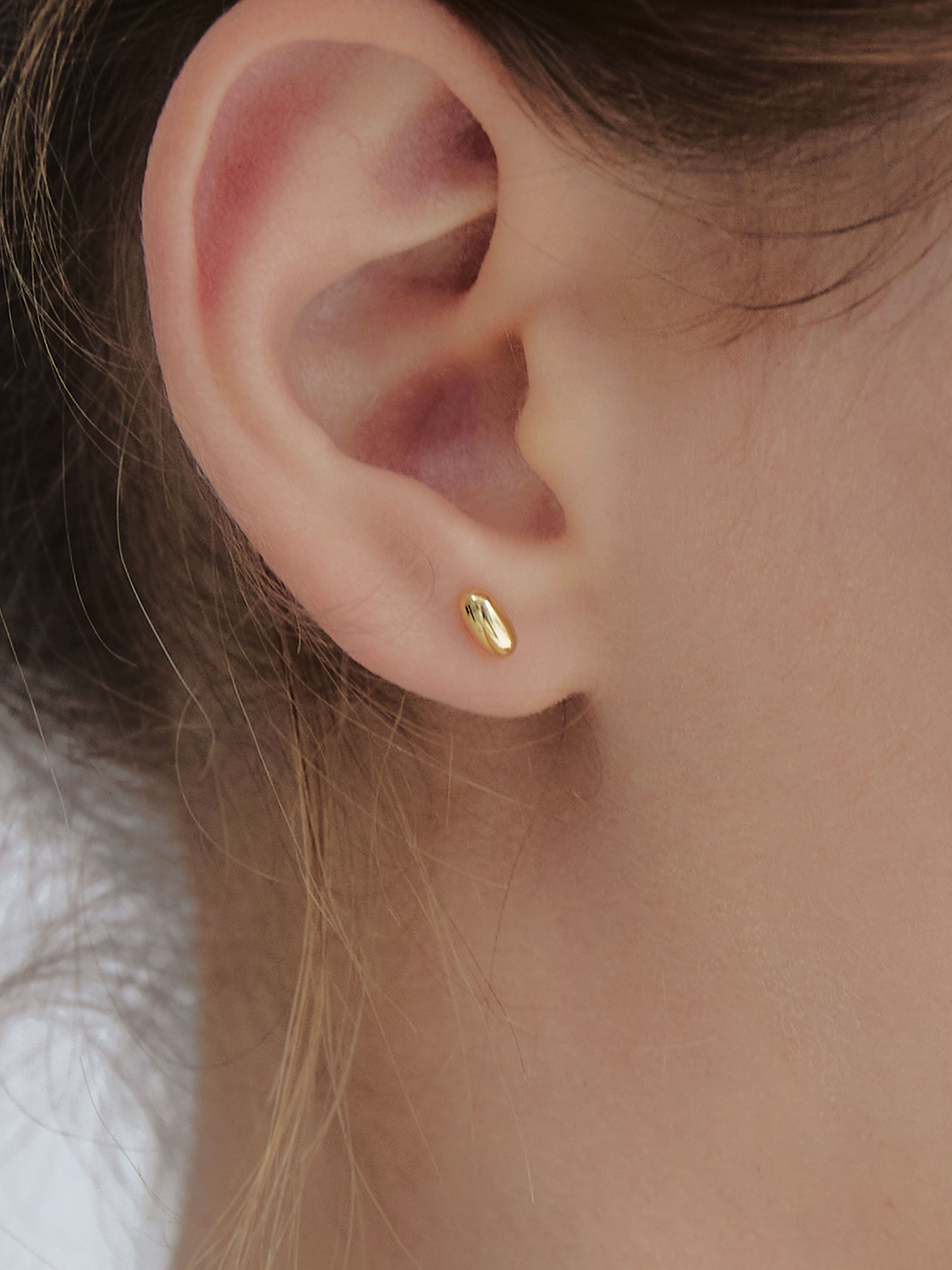 [14k] Ovaline Earring