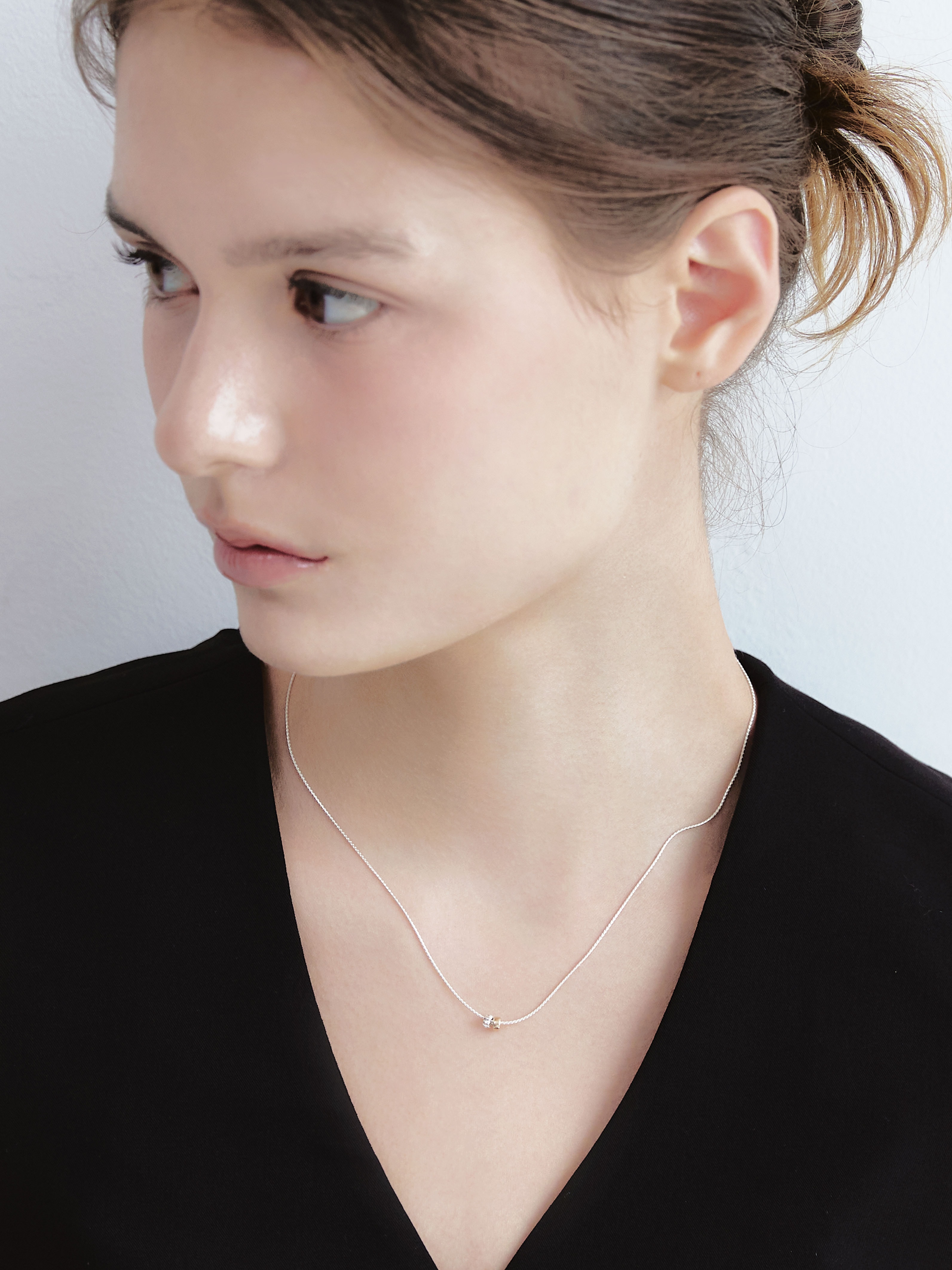 [14k] Gold Mix Donut Necklace