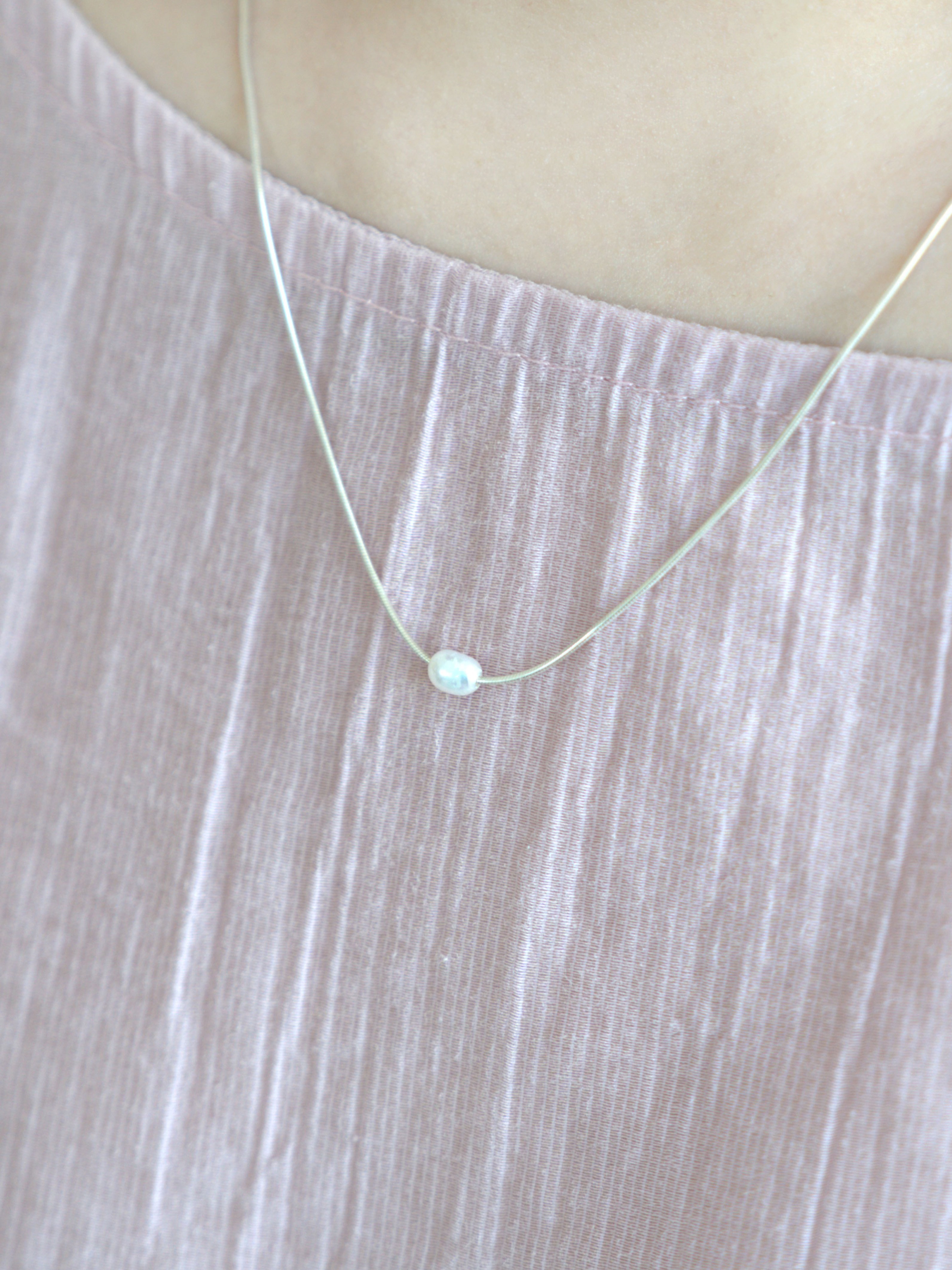 *NEW* freshwater pearl Snake Chain Necklace