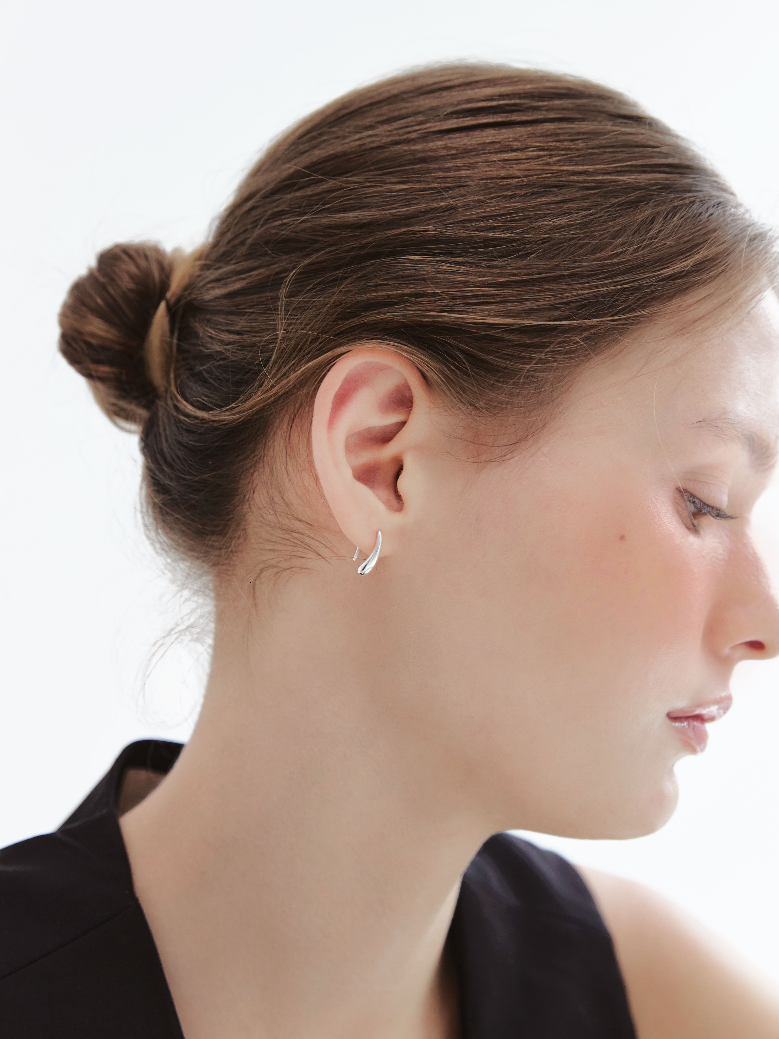 Silver Drop Earring