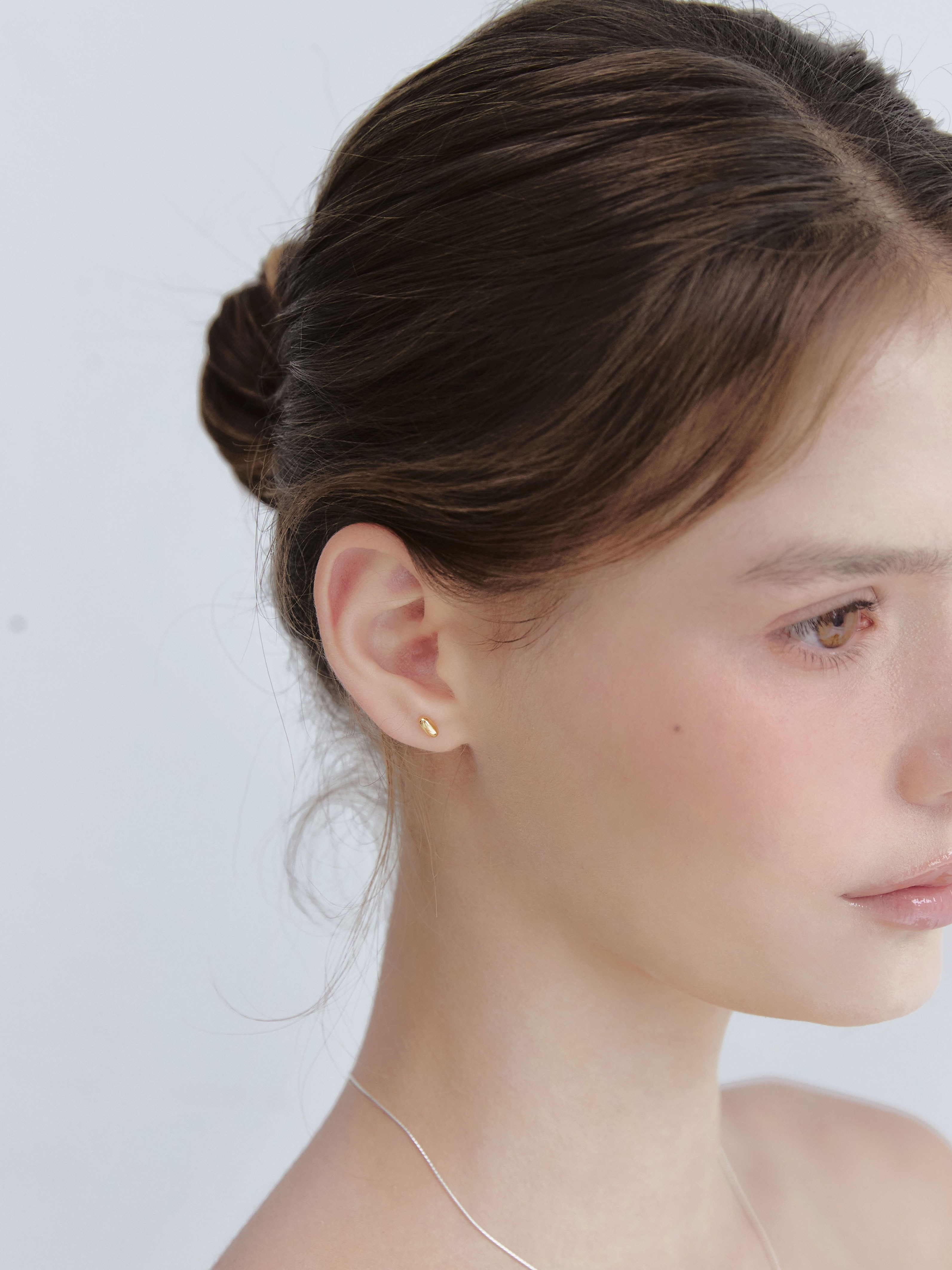[14k] Ovaline Earring