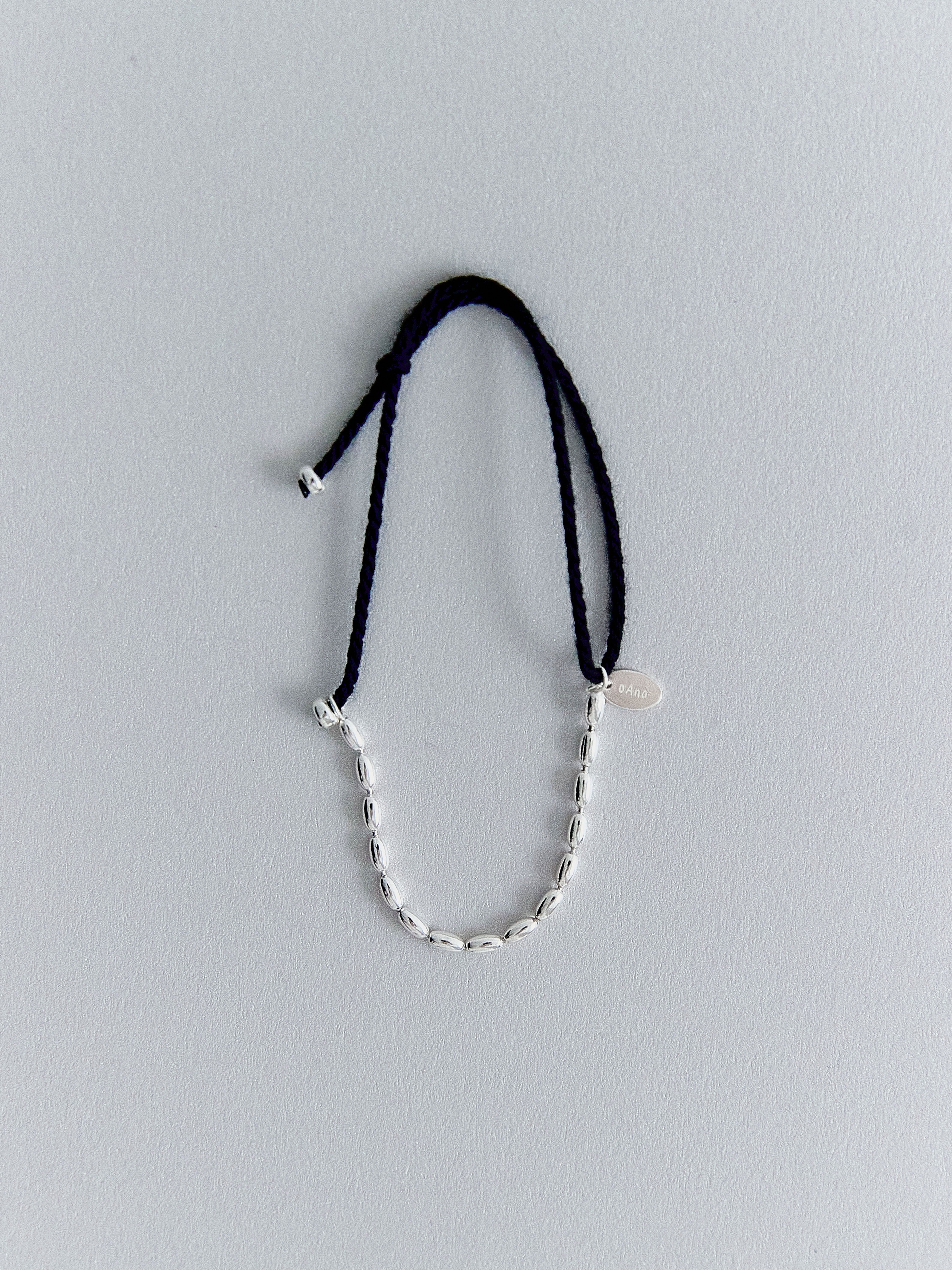 Silver Pearl Cord Bracelet