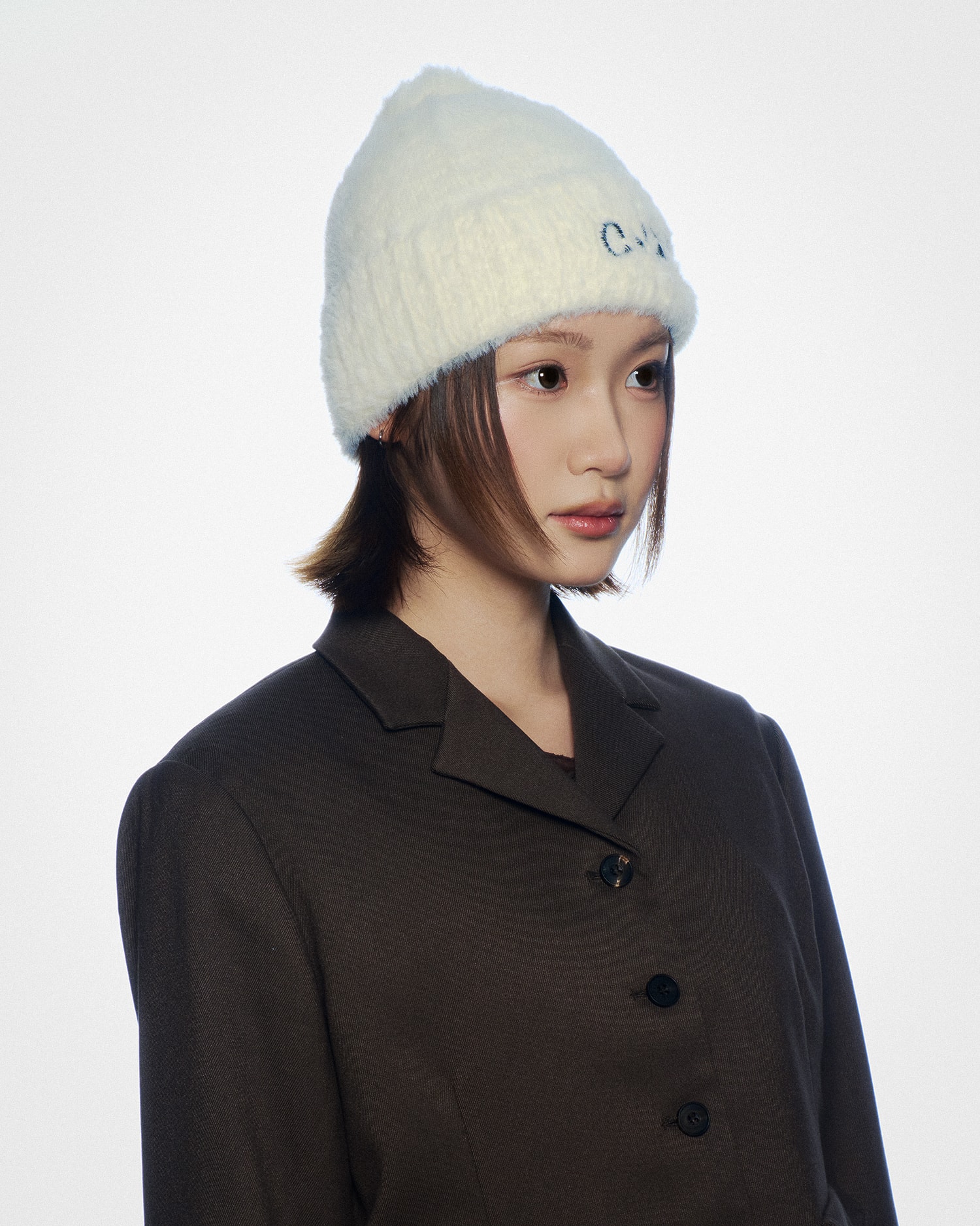 Hairy Bonnet in Cream