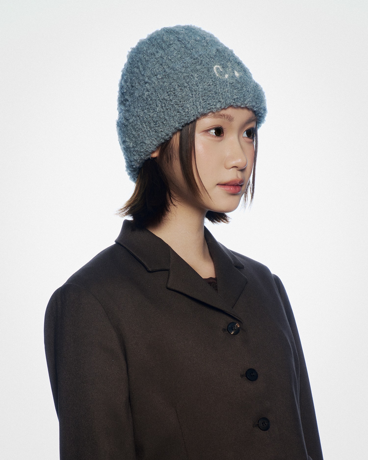 Boucle Bonnet in Grey