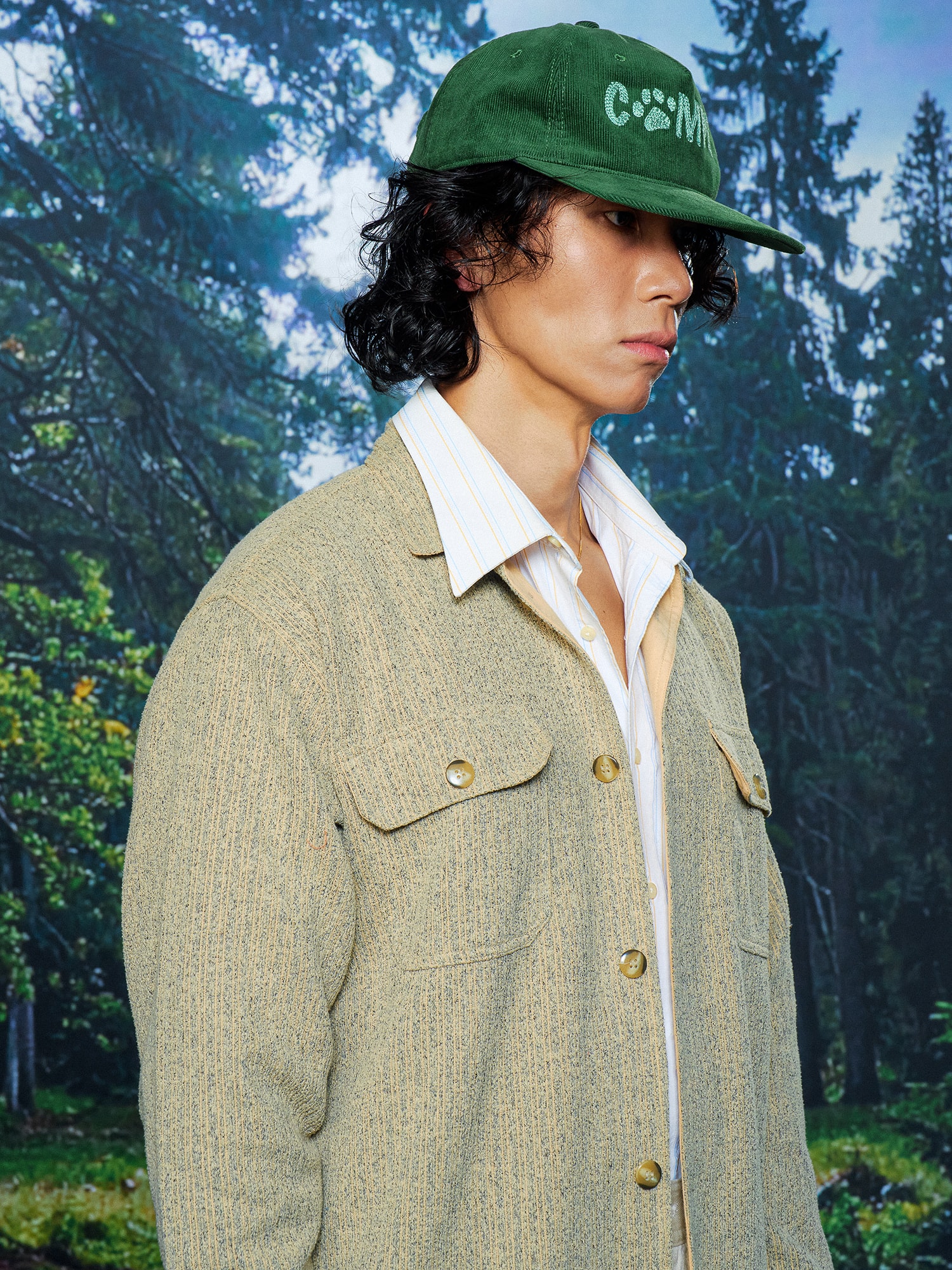 Corduroy Cap in Forest