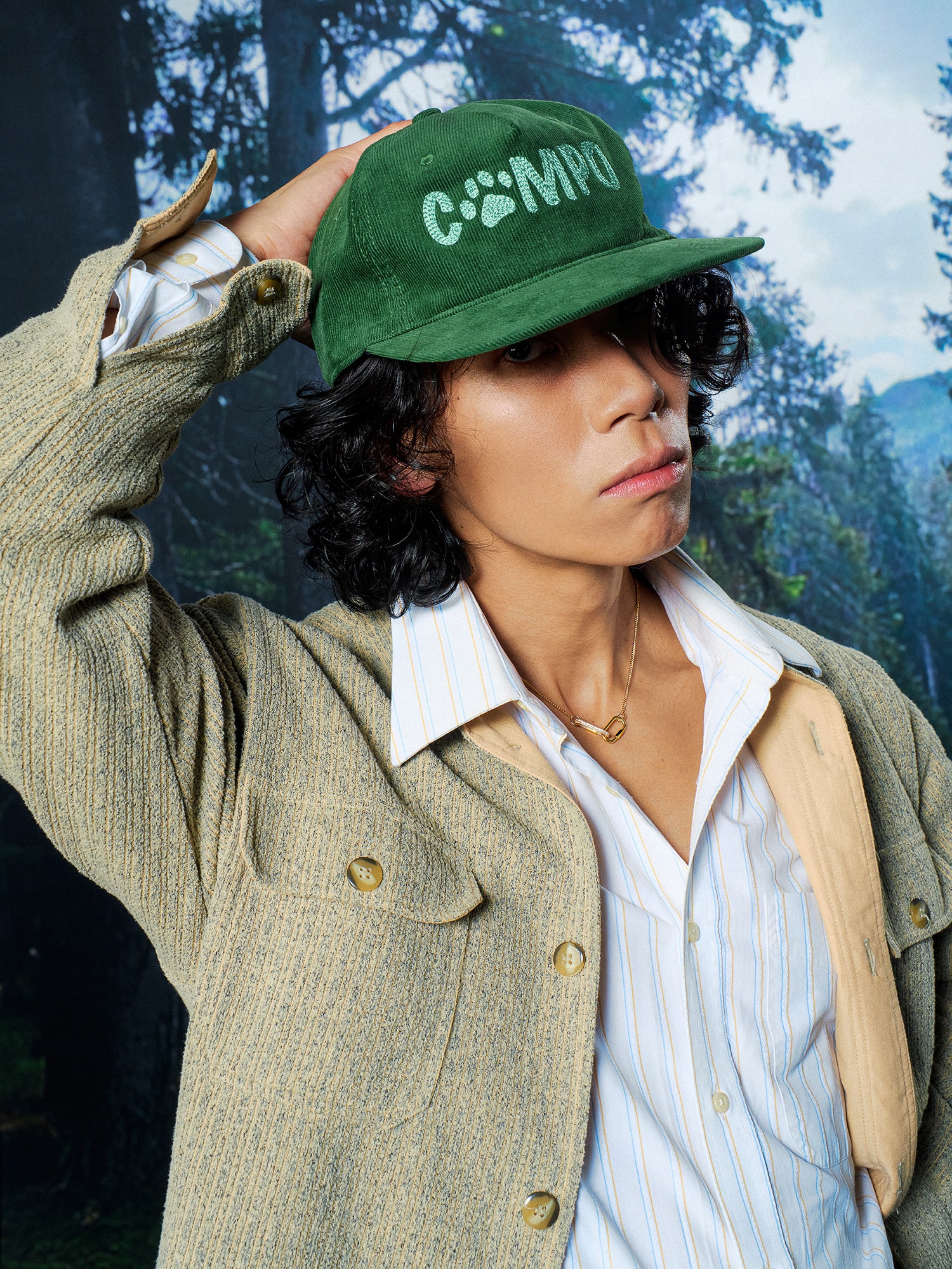 Corduroy Cap in Forest