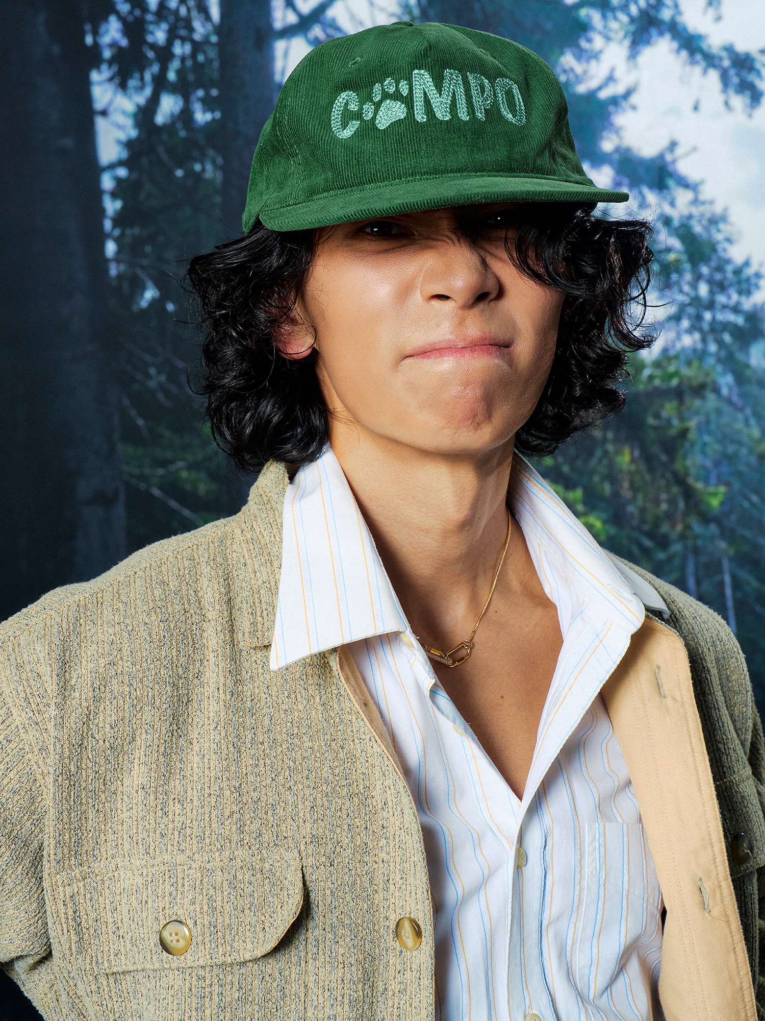 Corduroy Cap in Forest