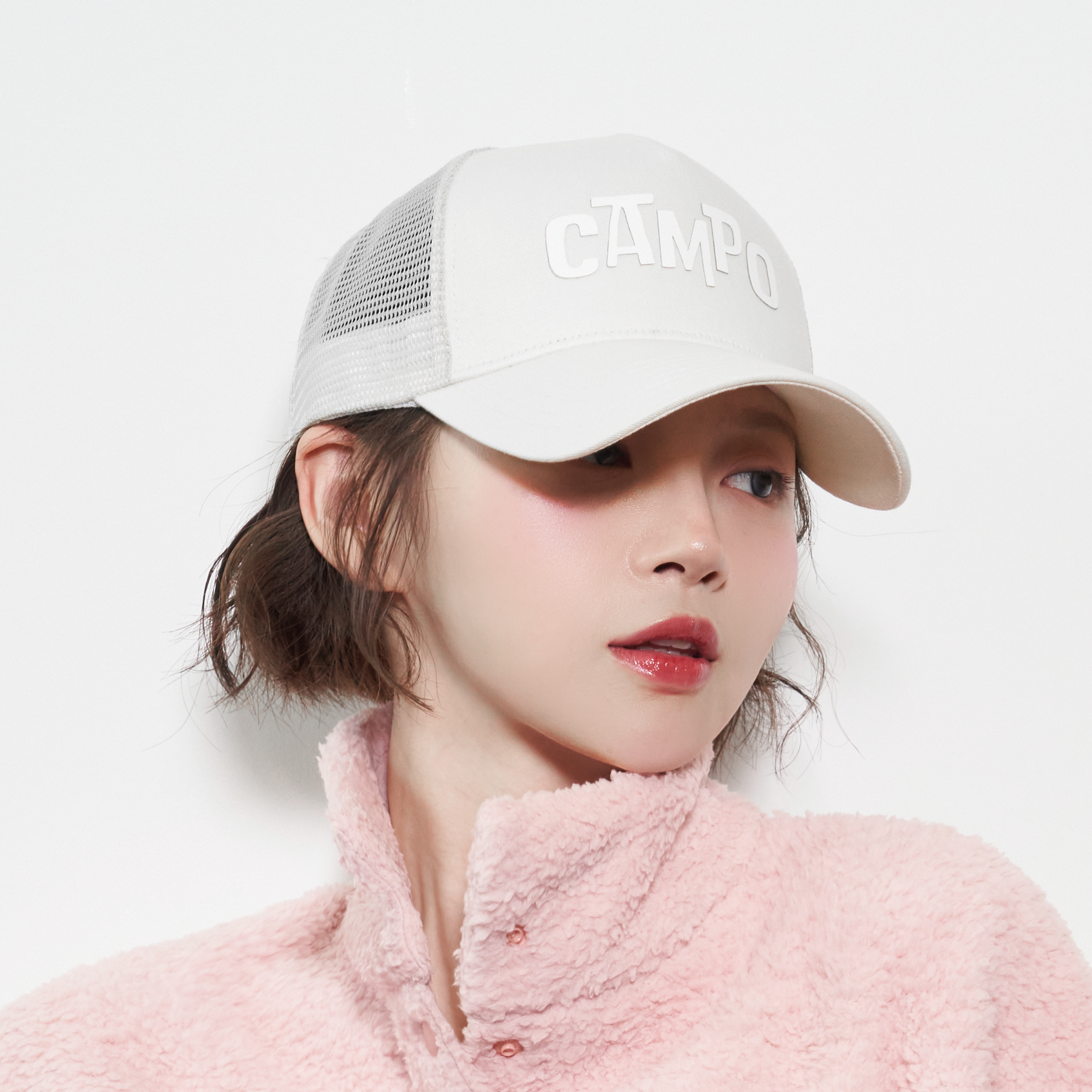 CP 베이직 쿨 메쉬캡 - WHITE