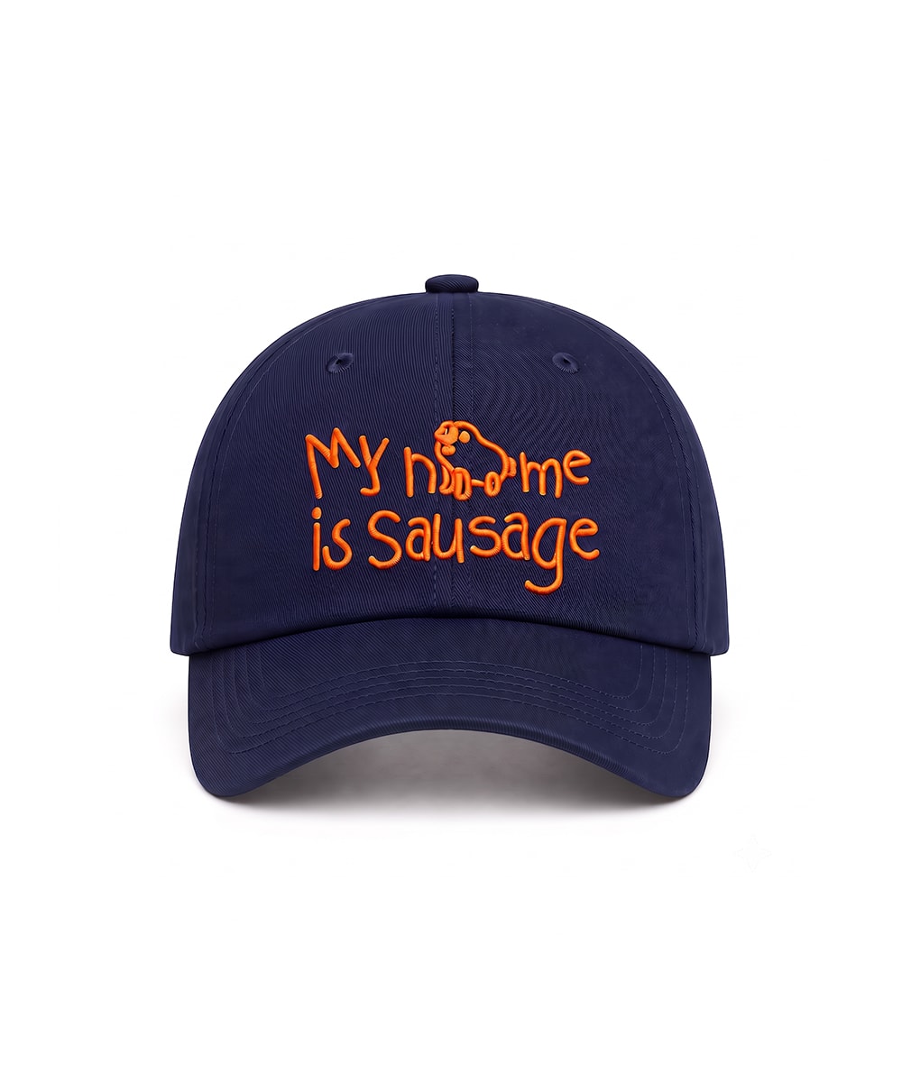[케이스어랏x브레드이발소]  Sausage cap - Navy