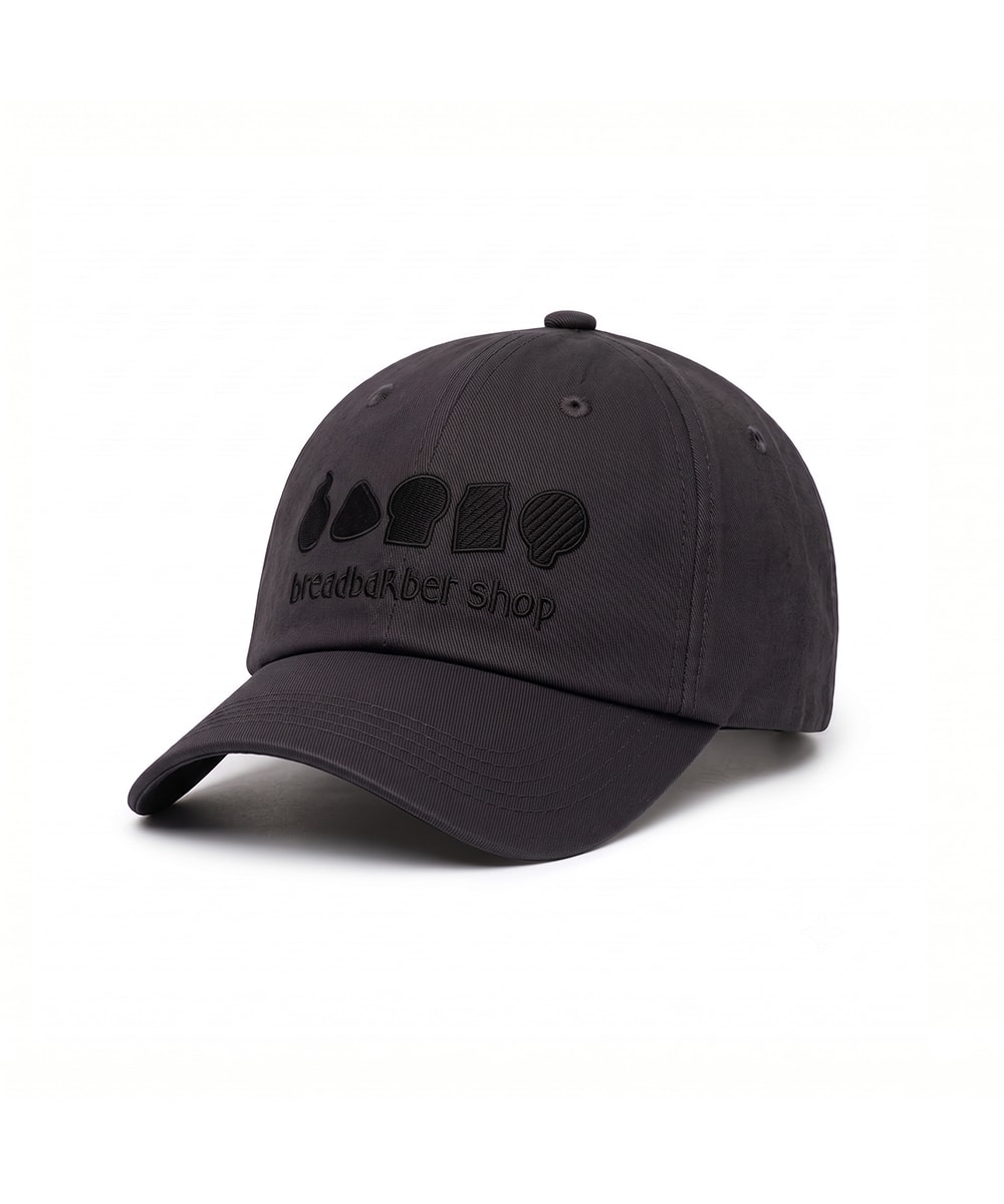 [케이스어랏x브레드이발소] Symbol cap - Deep charcoal
