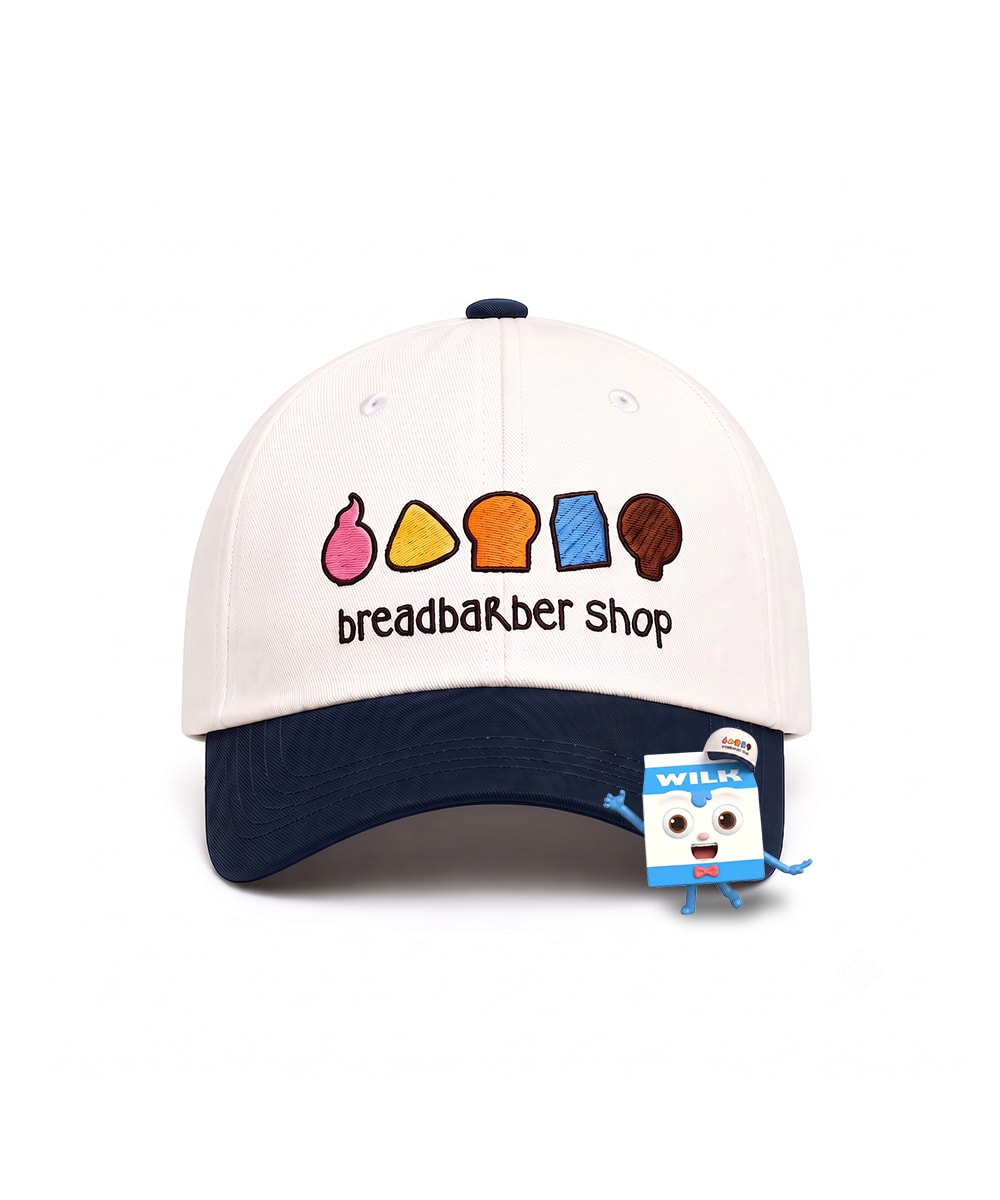 [케이스어랏x브레드이발소] Symbol cap - White&Navy