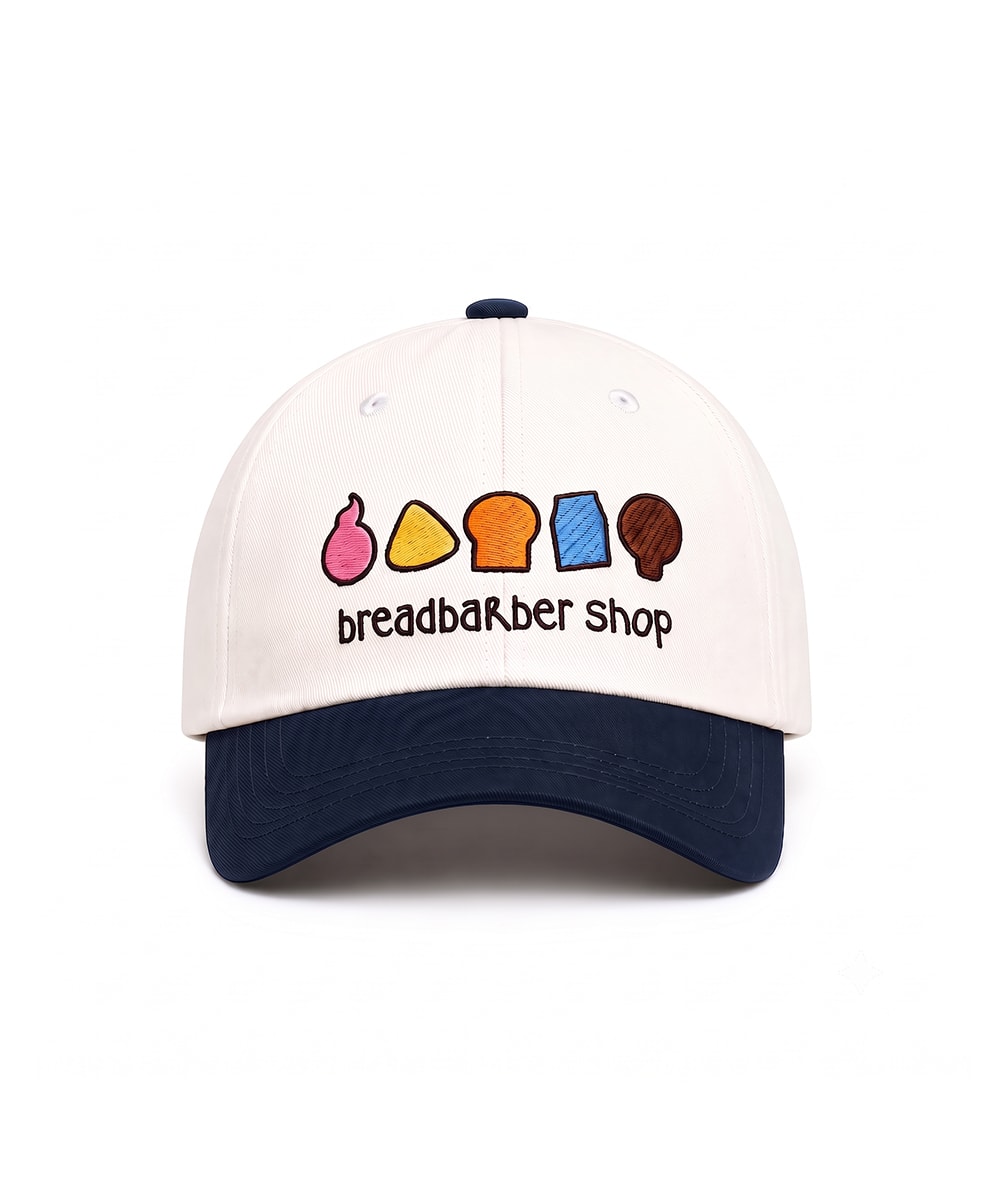 [케이스어랏x브레드이발소] Symbol cap - White&Navy