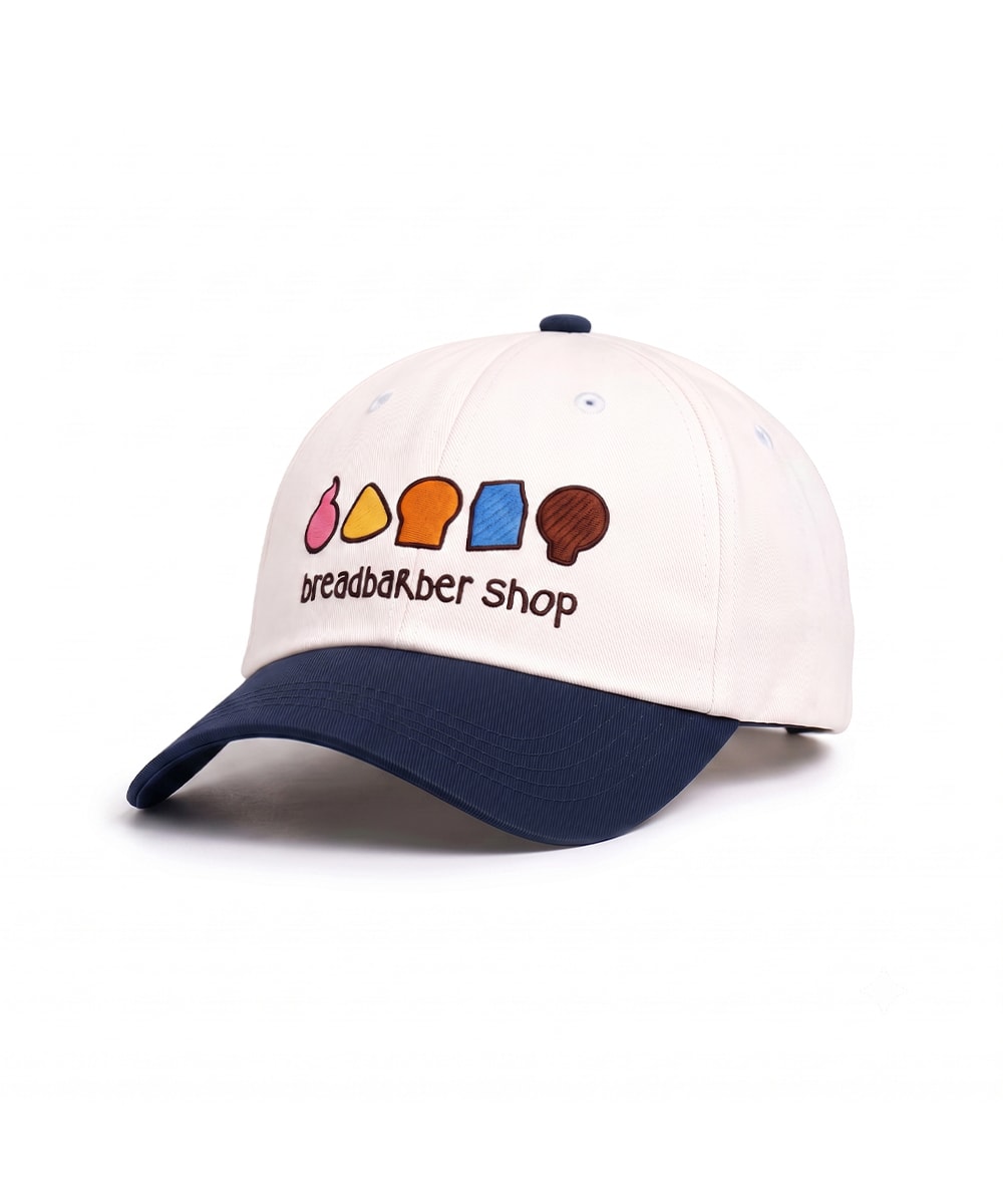 [케이스어랏x브레드이발소] Symbol cap - White&Navy