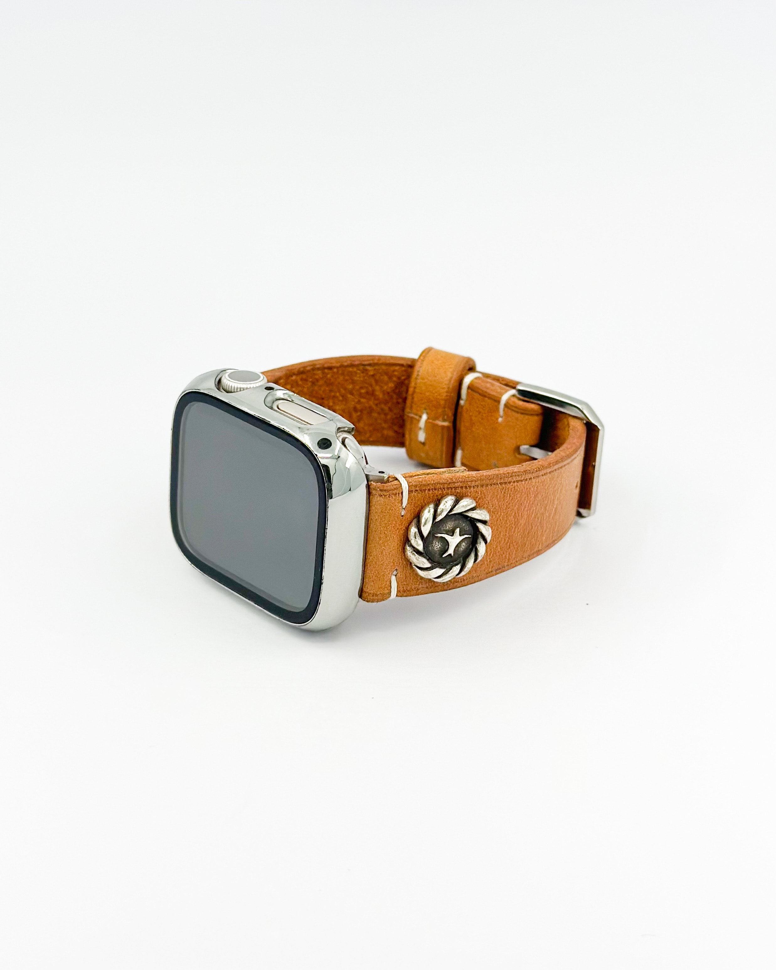 CONCHO APPLE WATCH STRAP (Beige) / SILVER 925