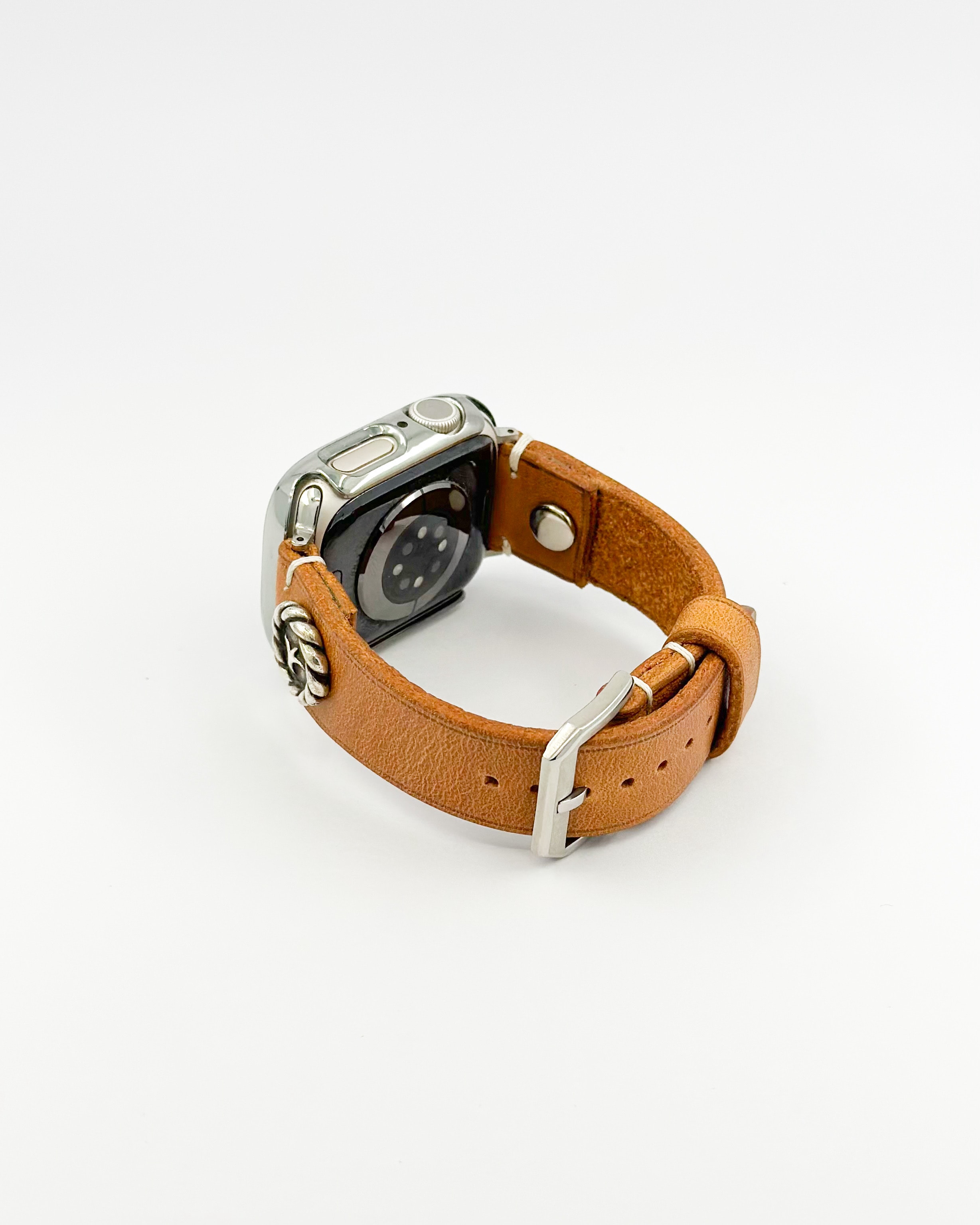 CONCHO APPLE WATCH STRAP (Beige) / SILVER 925