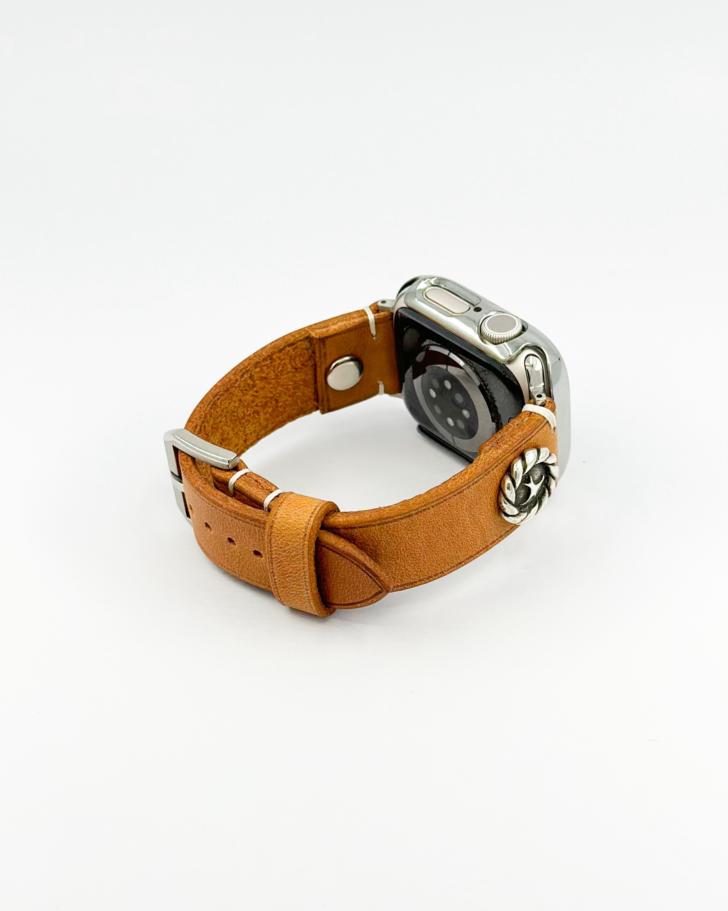 CONCHO APPLE WATCH STRAP (Beige) / SILVER 925