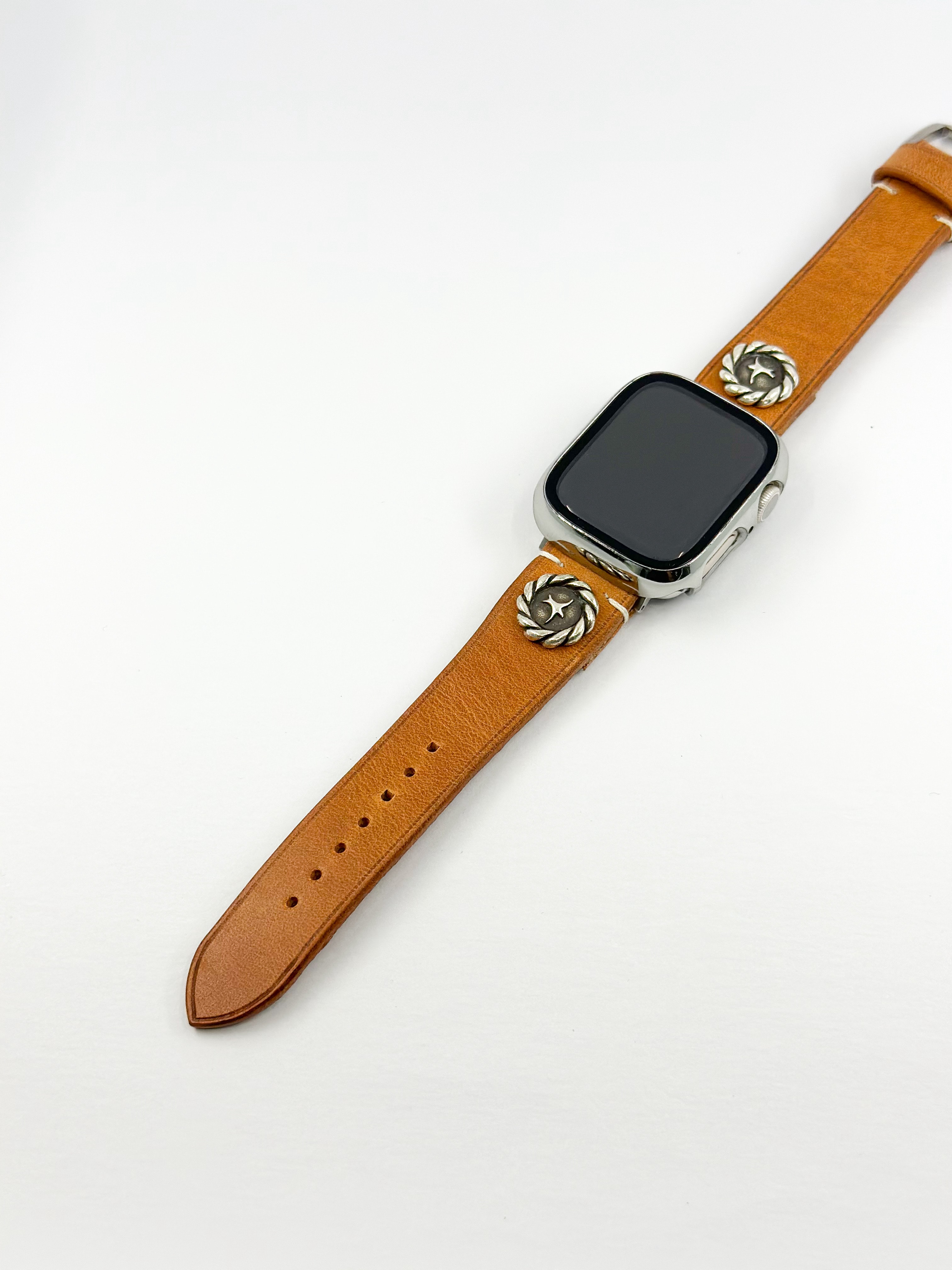 CONCHO APPLE WATCH STRAP (Beige) / SILVER 925