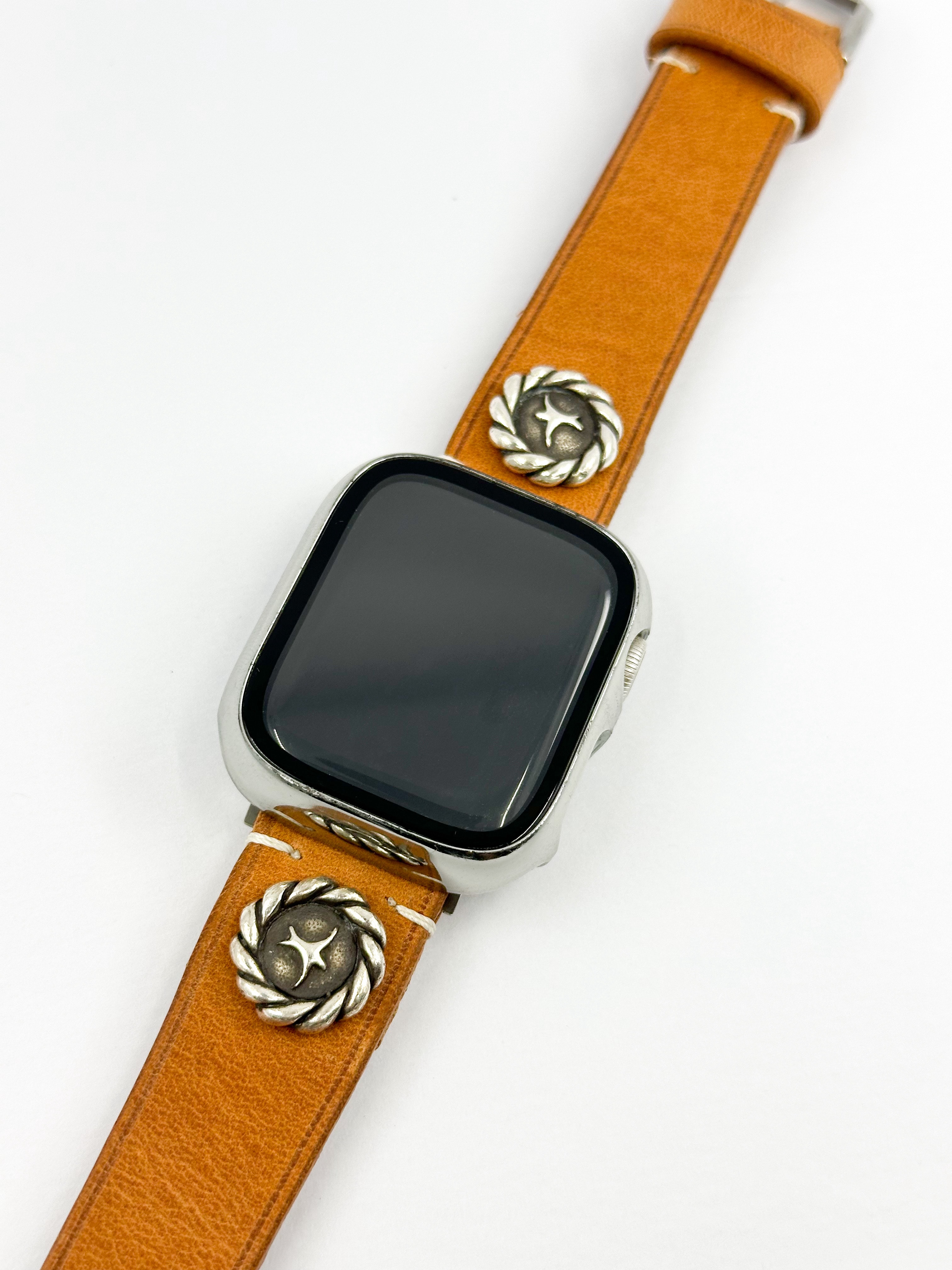 CONCHO APPLE WATCH STRAP (Beige) / SILVER 925