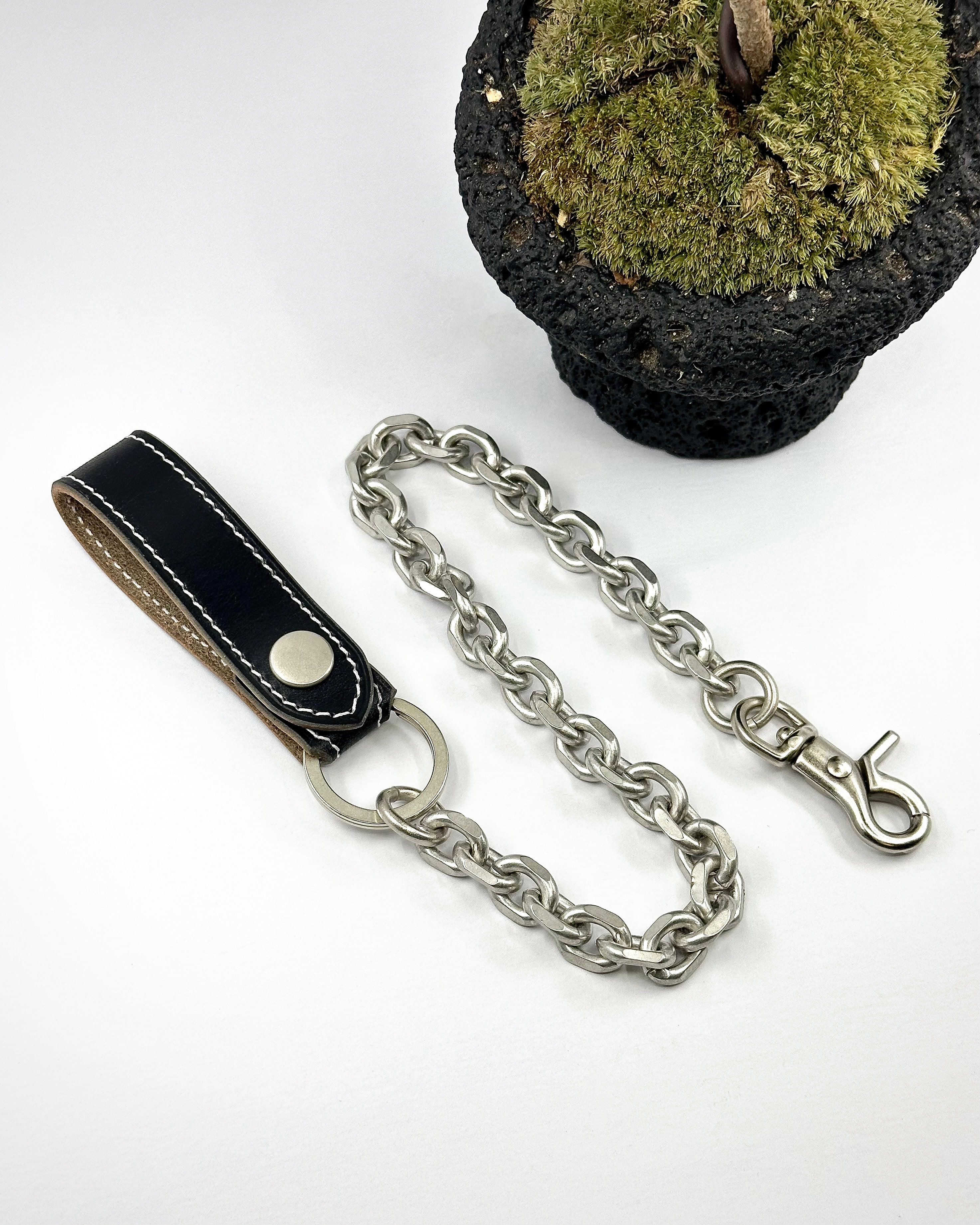 WALLET KEYRING CHAIN (Nickel)