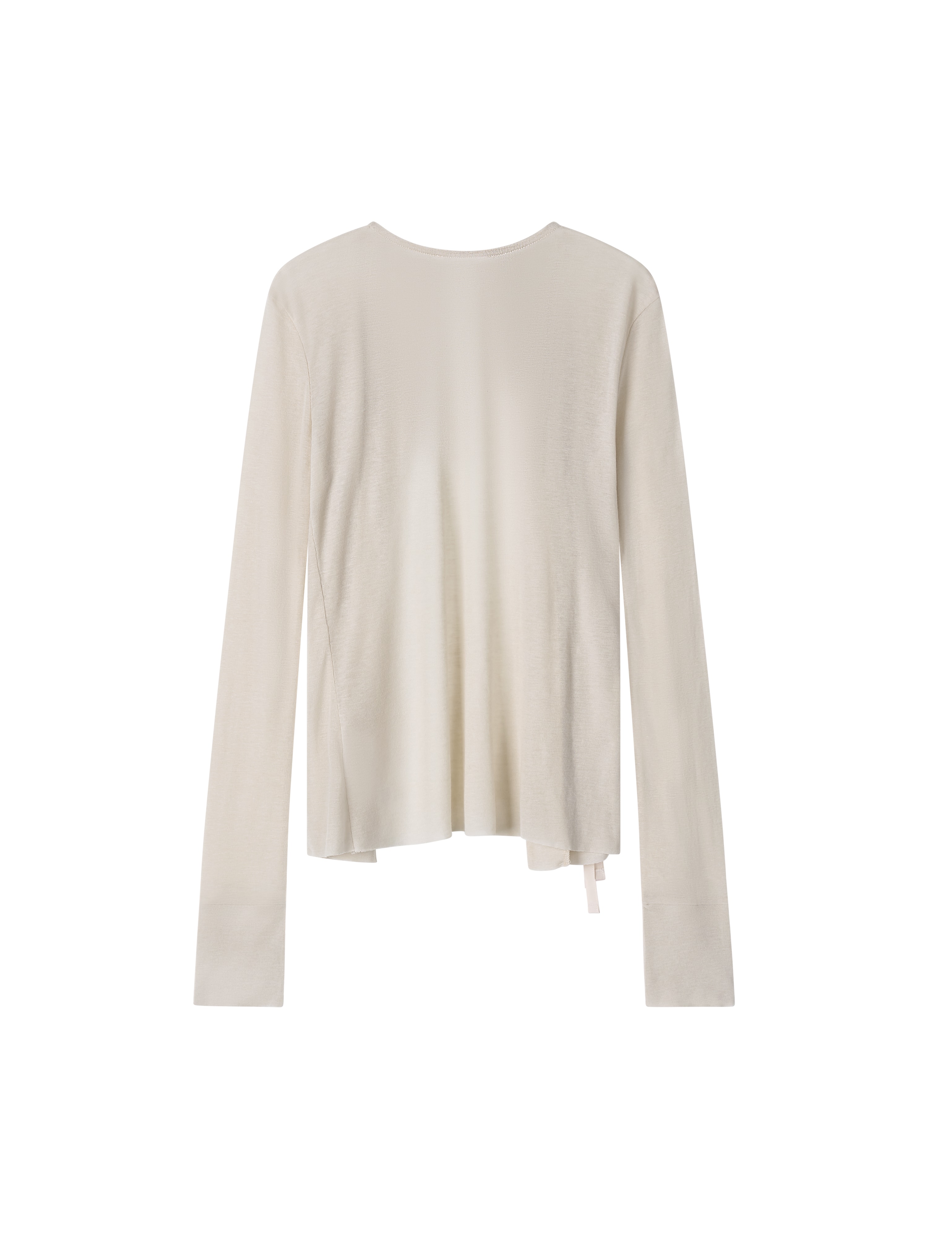 Drape Collar Cardigan (bone)