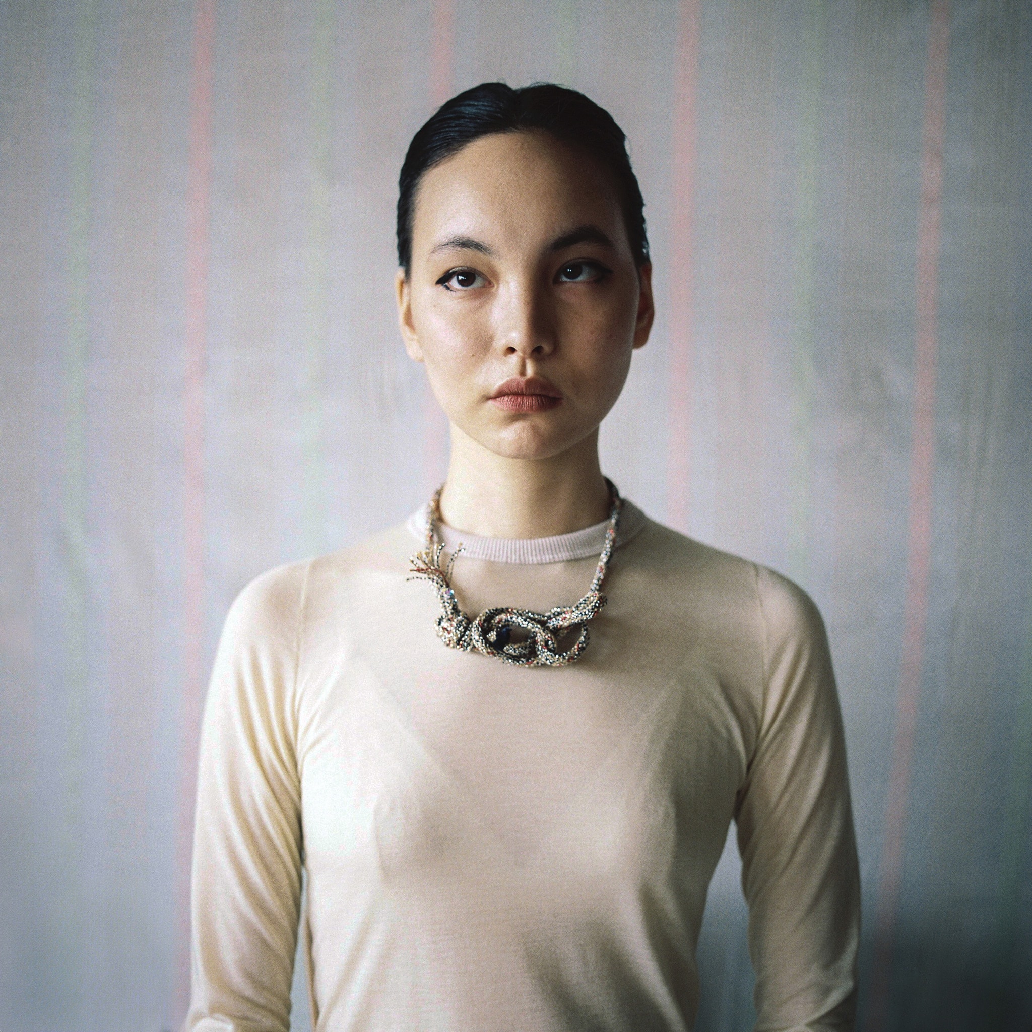 Sheer Jersey Top (ivory)