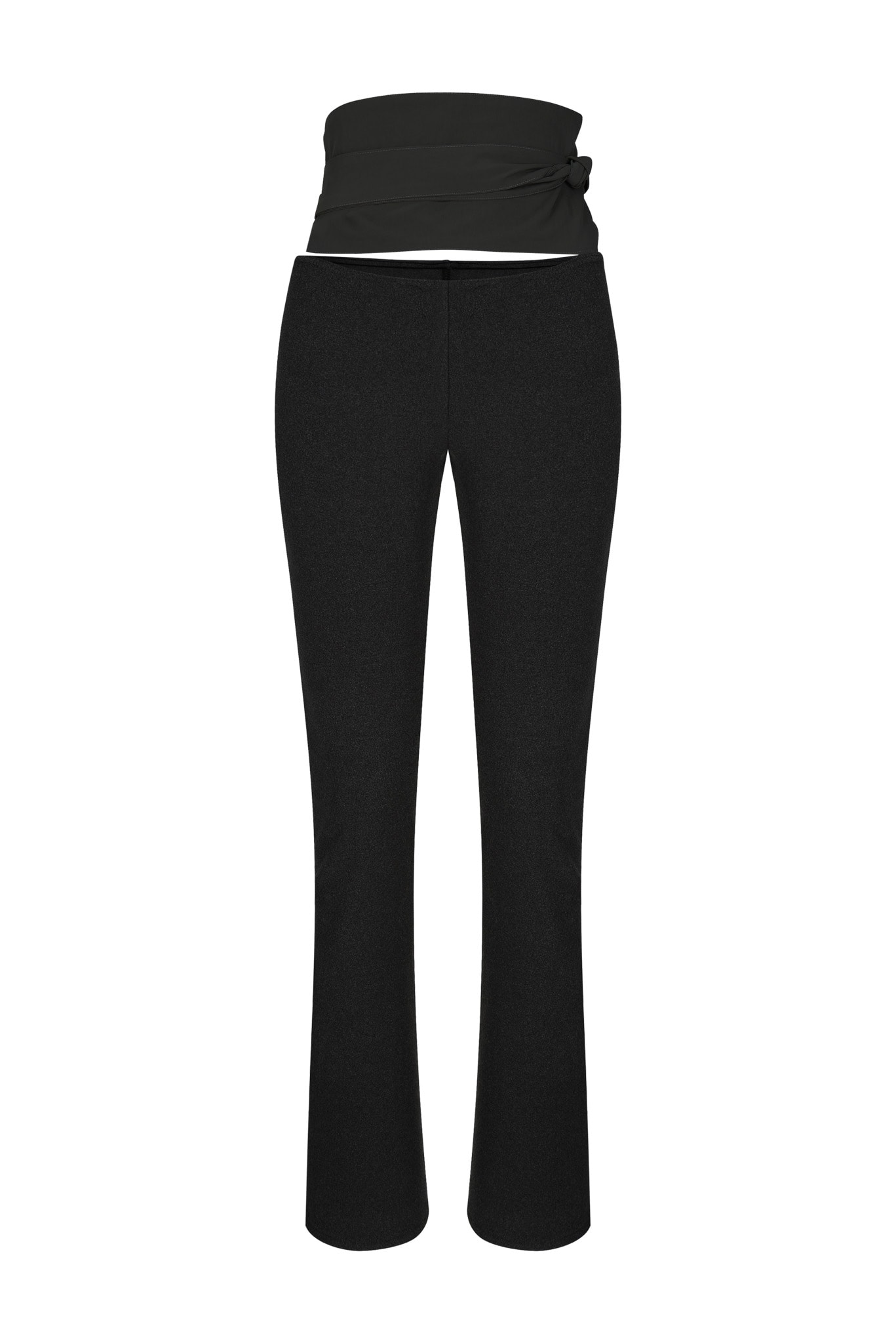 Half Apron Leggings - black