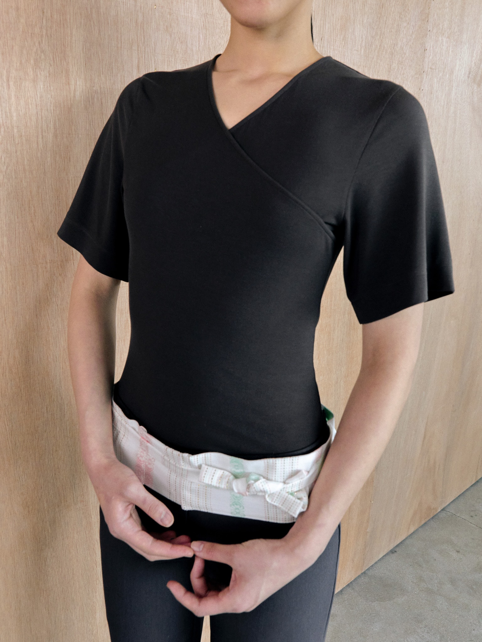 Uniform Wrap Top (brown)