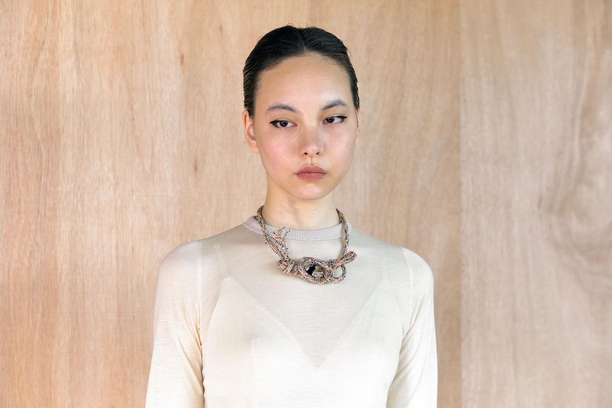 Sheer Jersey Top (ivory)