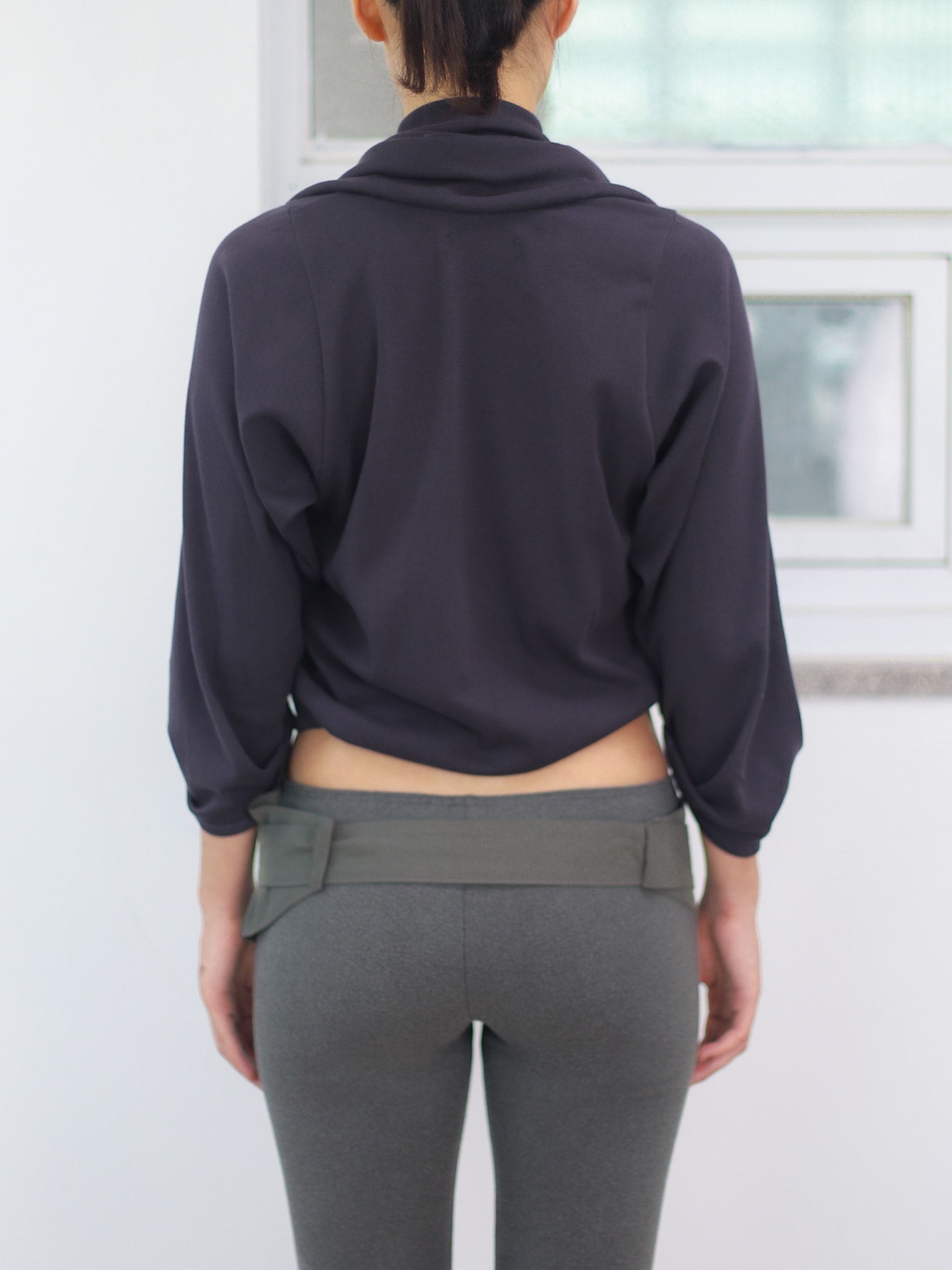 Half Apron Leggings - grey