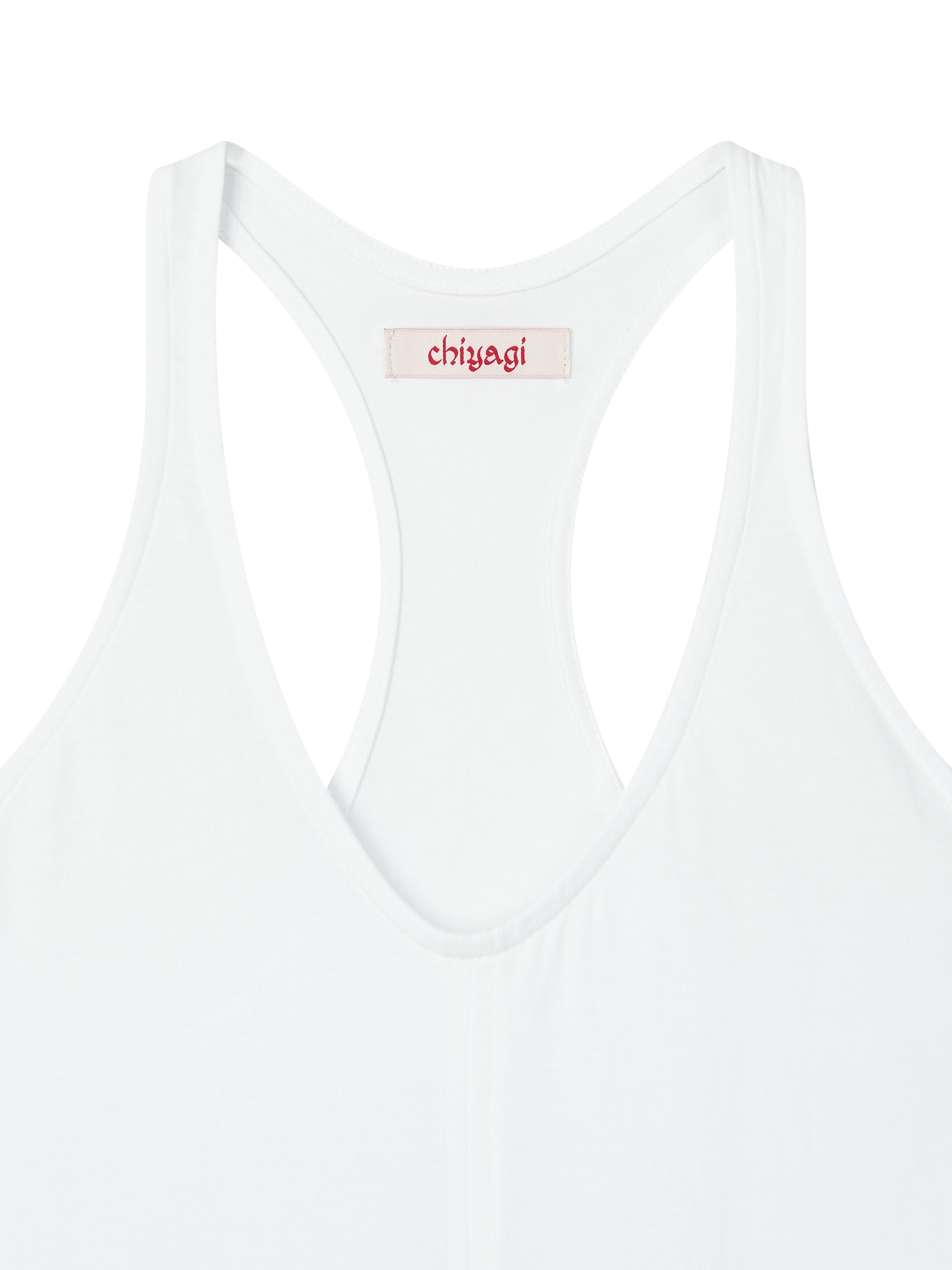 Racerback Sleeveless Top (white)
