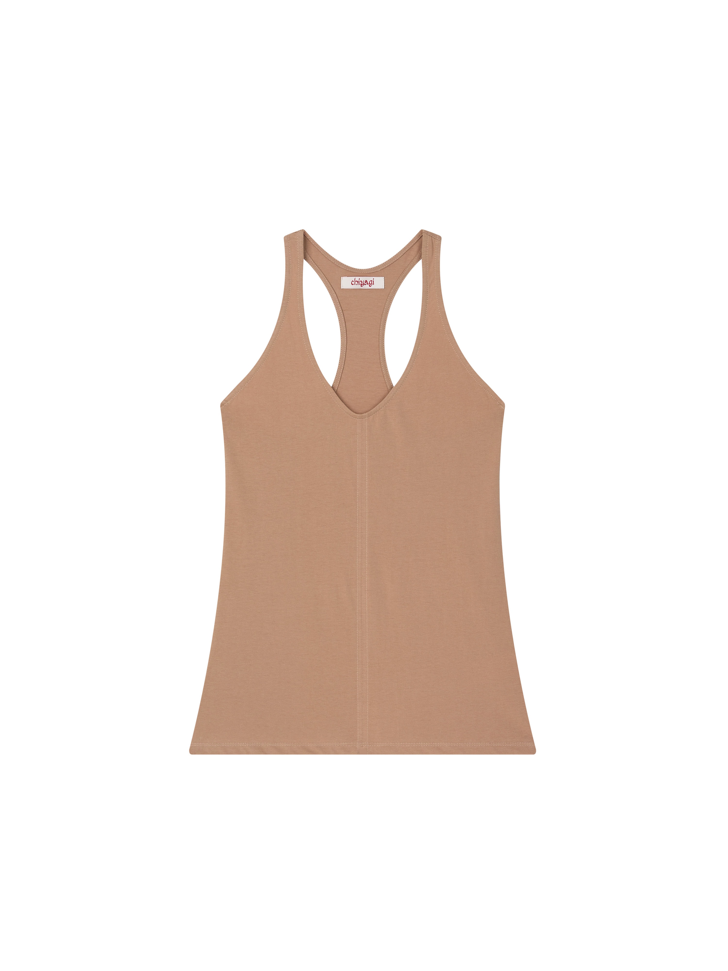 Racerback Sleeveless Top (apricot)