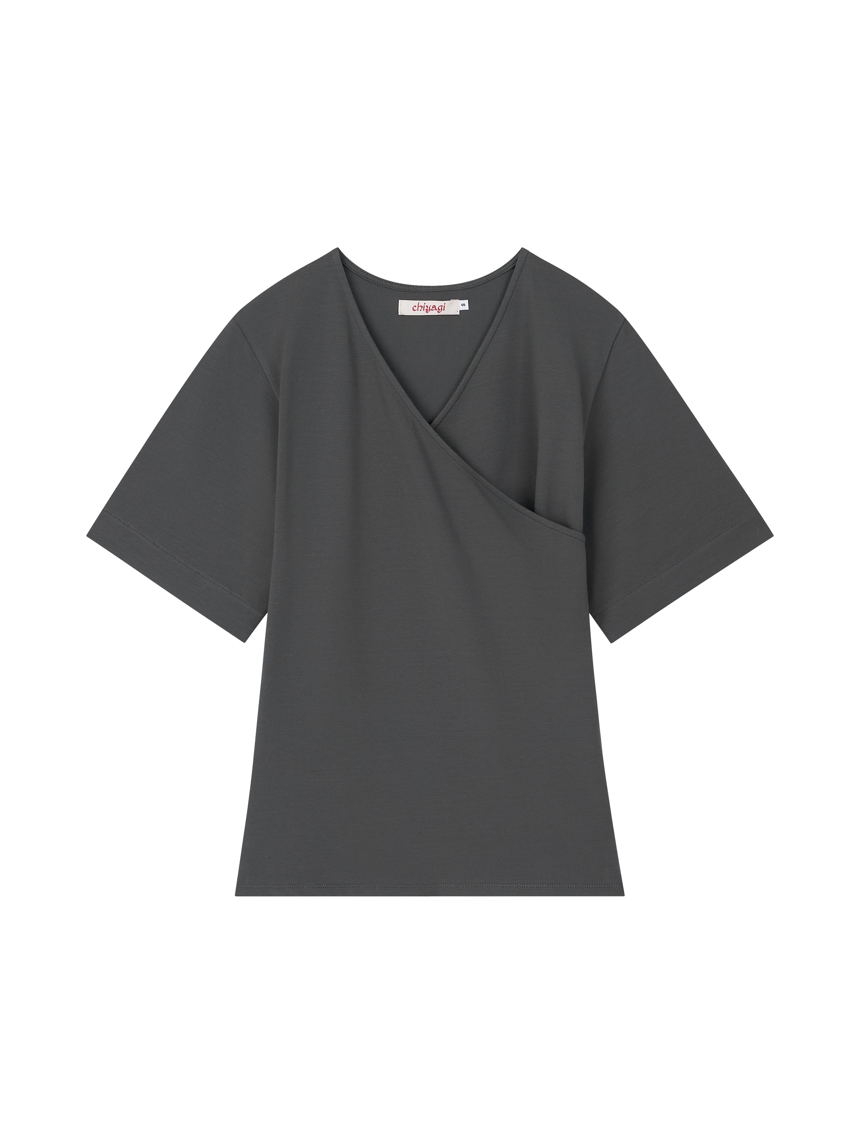 Uniform Wrap Top (charcoal)