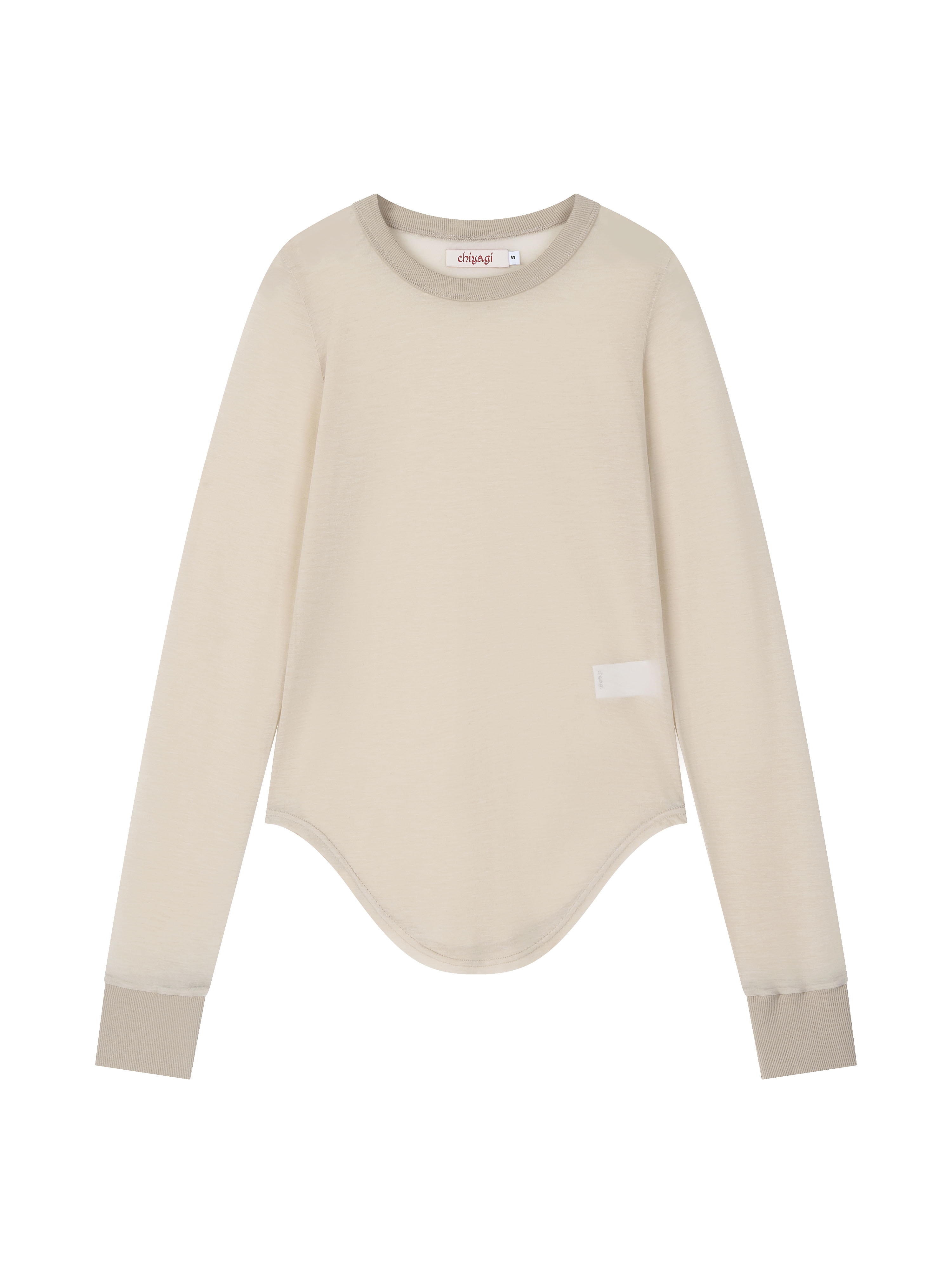 Sheer Jersey Top (ivory)