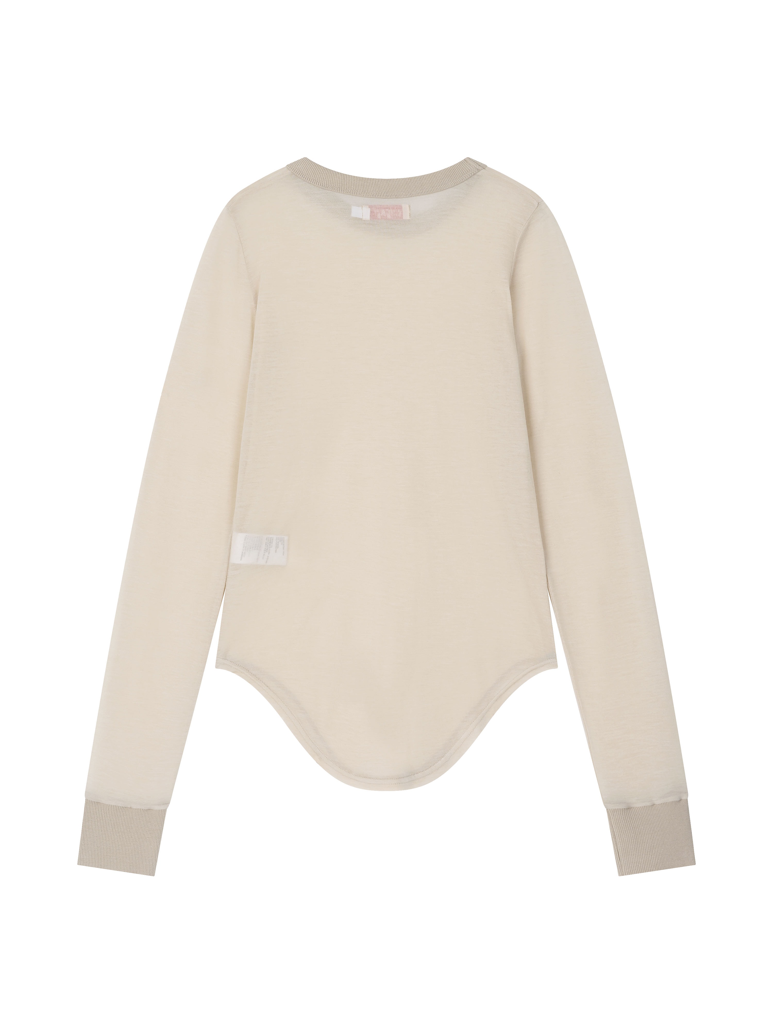 Sheer Jersey Top (ivory)