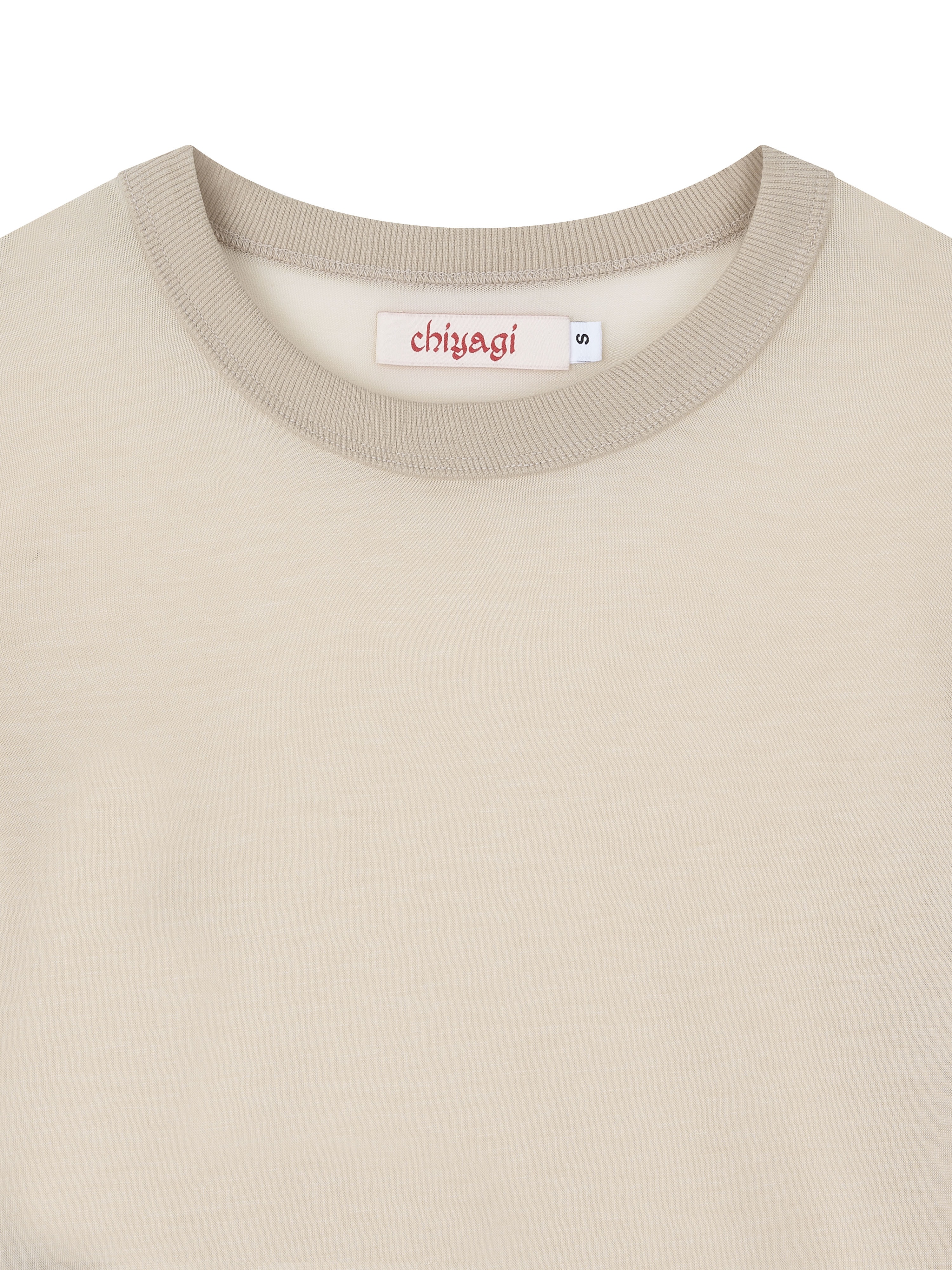 Sheer Jersey Top (ivory)