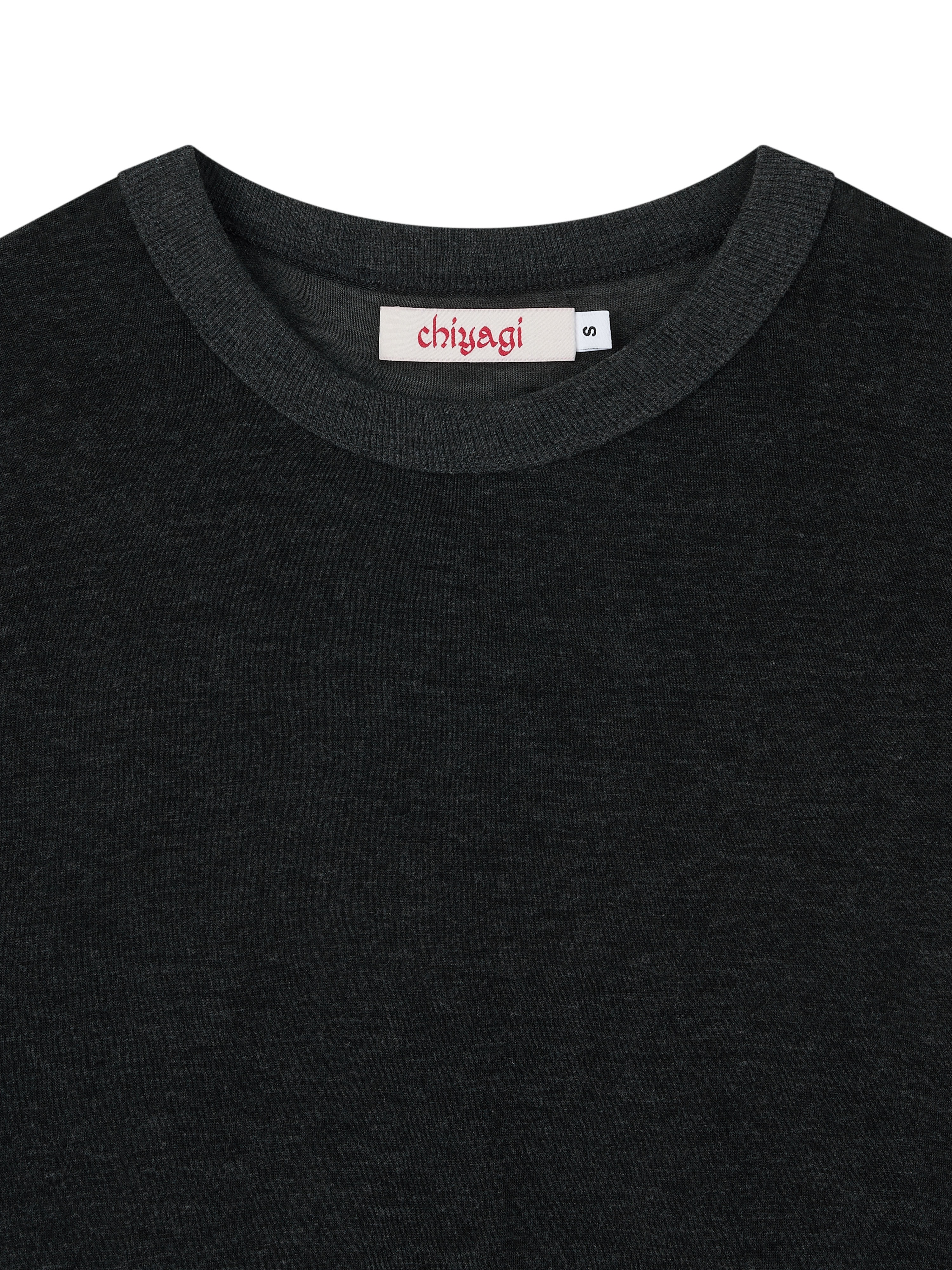 Sheer Jersey Top (carbon melange)