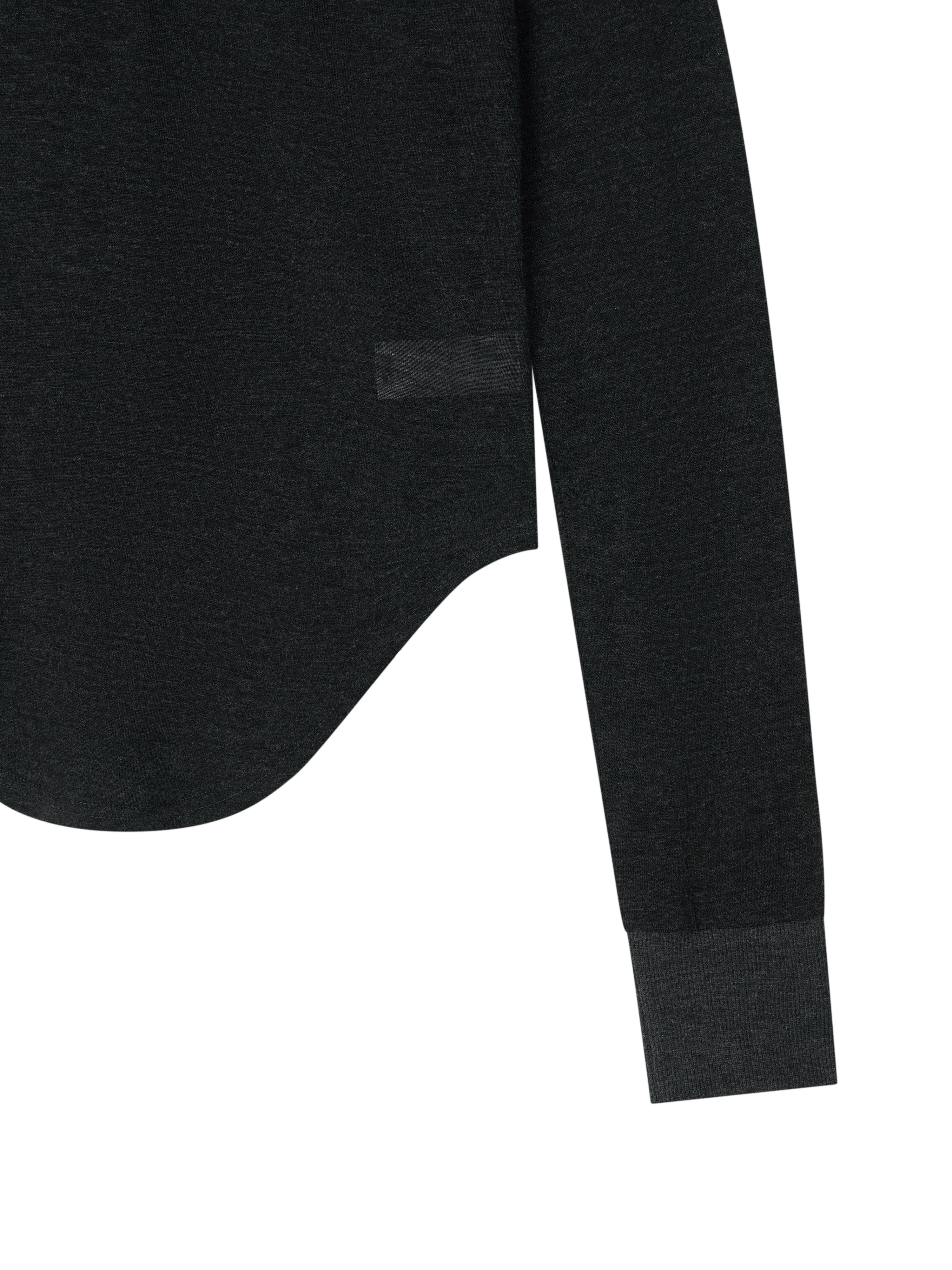 Sheer Jersey Top (carbon melange)