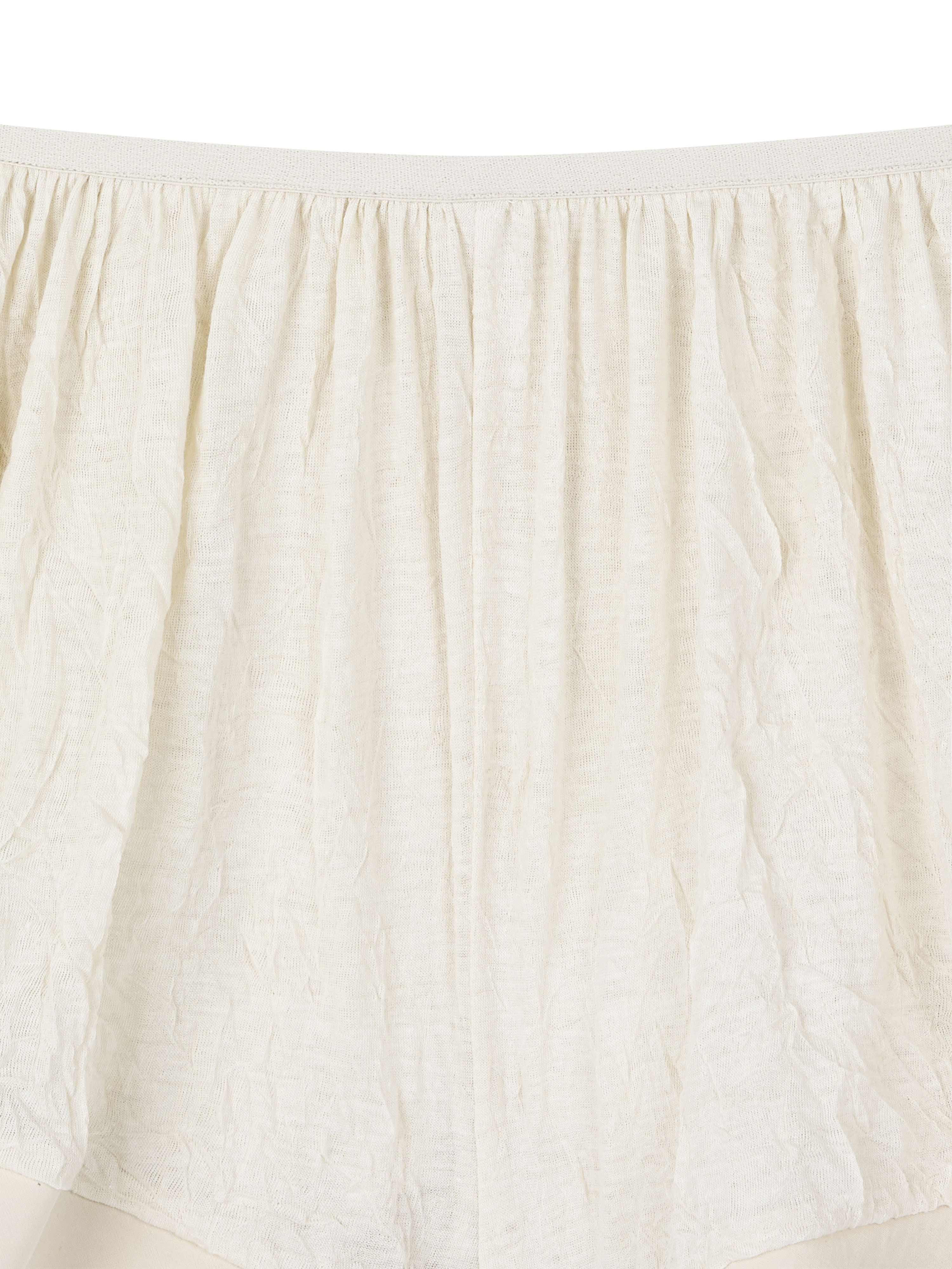 Mini Ruffle Pants (ecru)