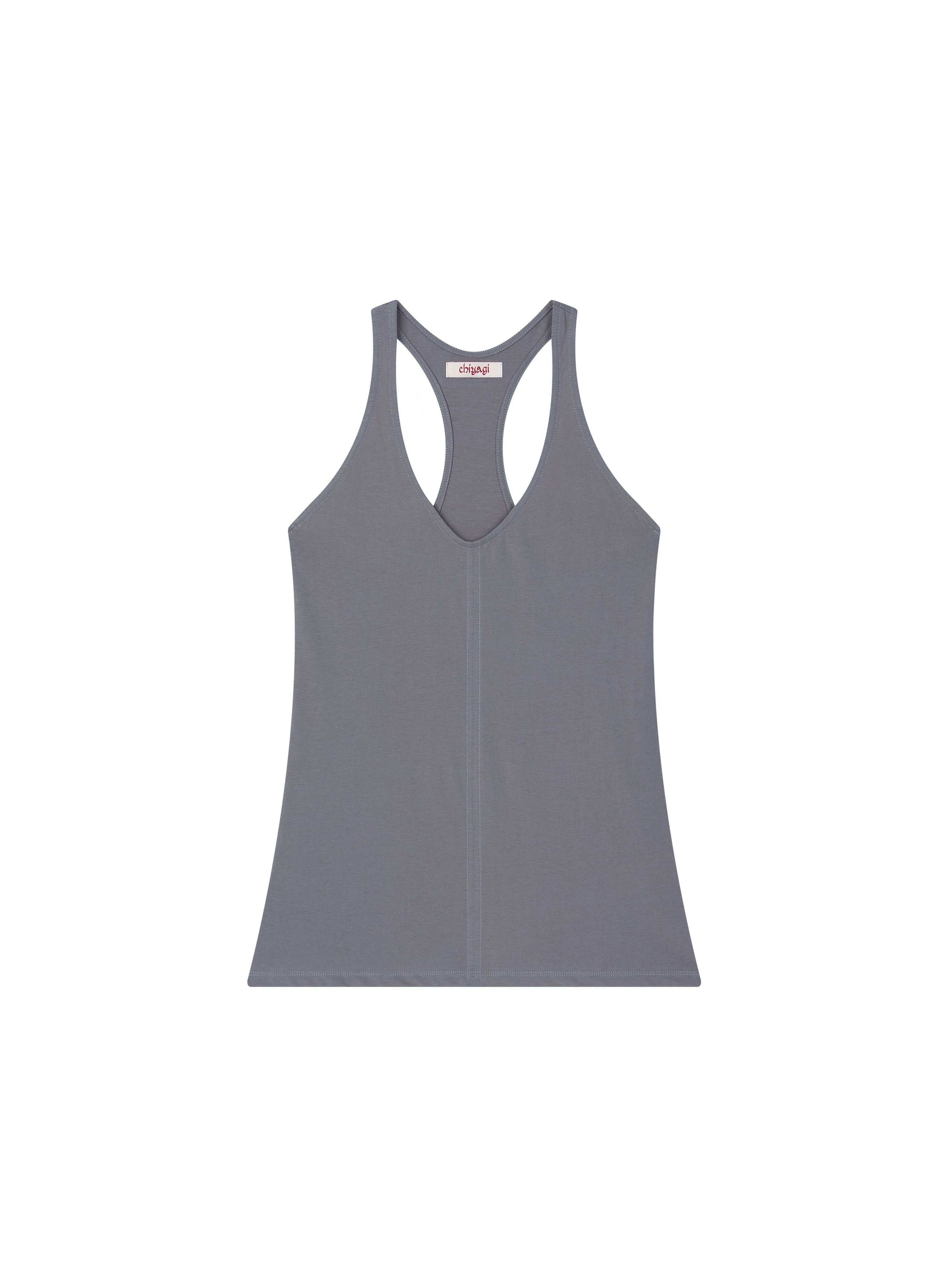 Racerback Sleeveless Top (grey)