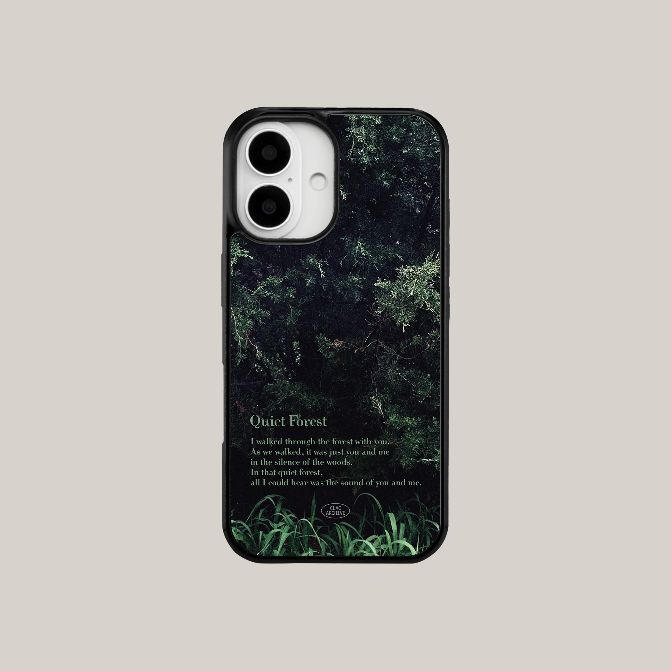 Quiet forest(글라스범퍼케이스/맥세이프)_유광블랙