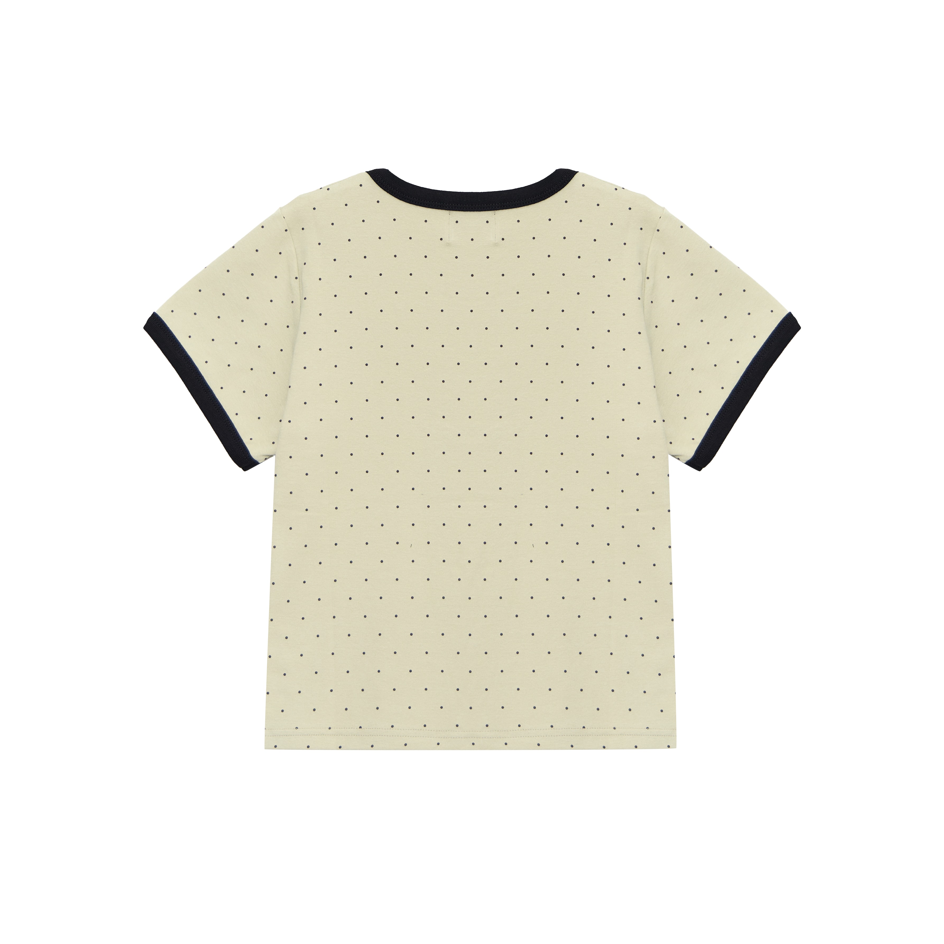 CLASSIC DOT APPLIQUE RINGER TEE — MINT