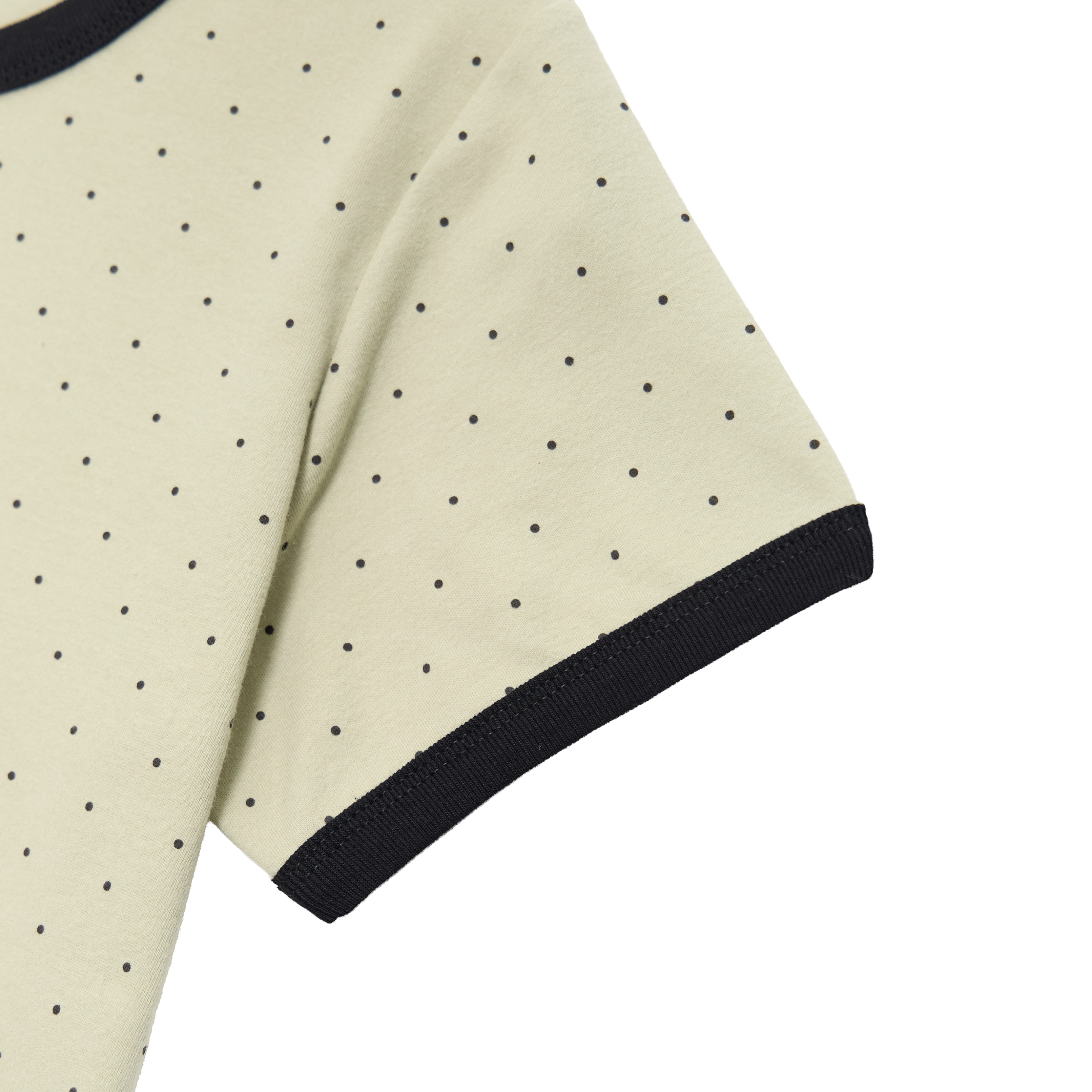 CLASSIC DOT APPLIQUE RINGER TEE — MINT