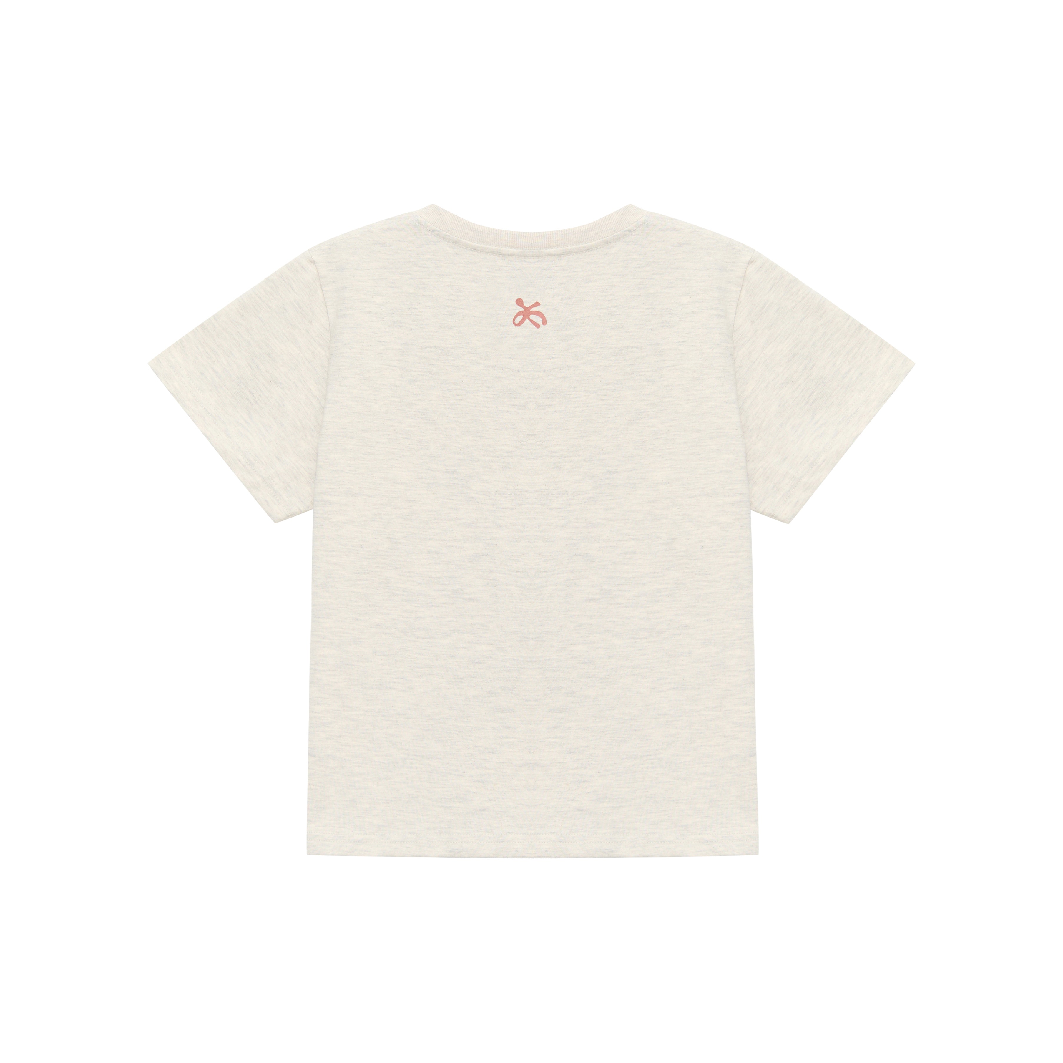 XOXO GRAFFITI HEART LOGO TEE — OATMEAL