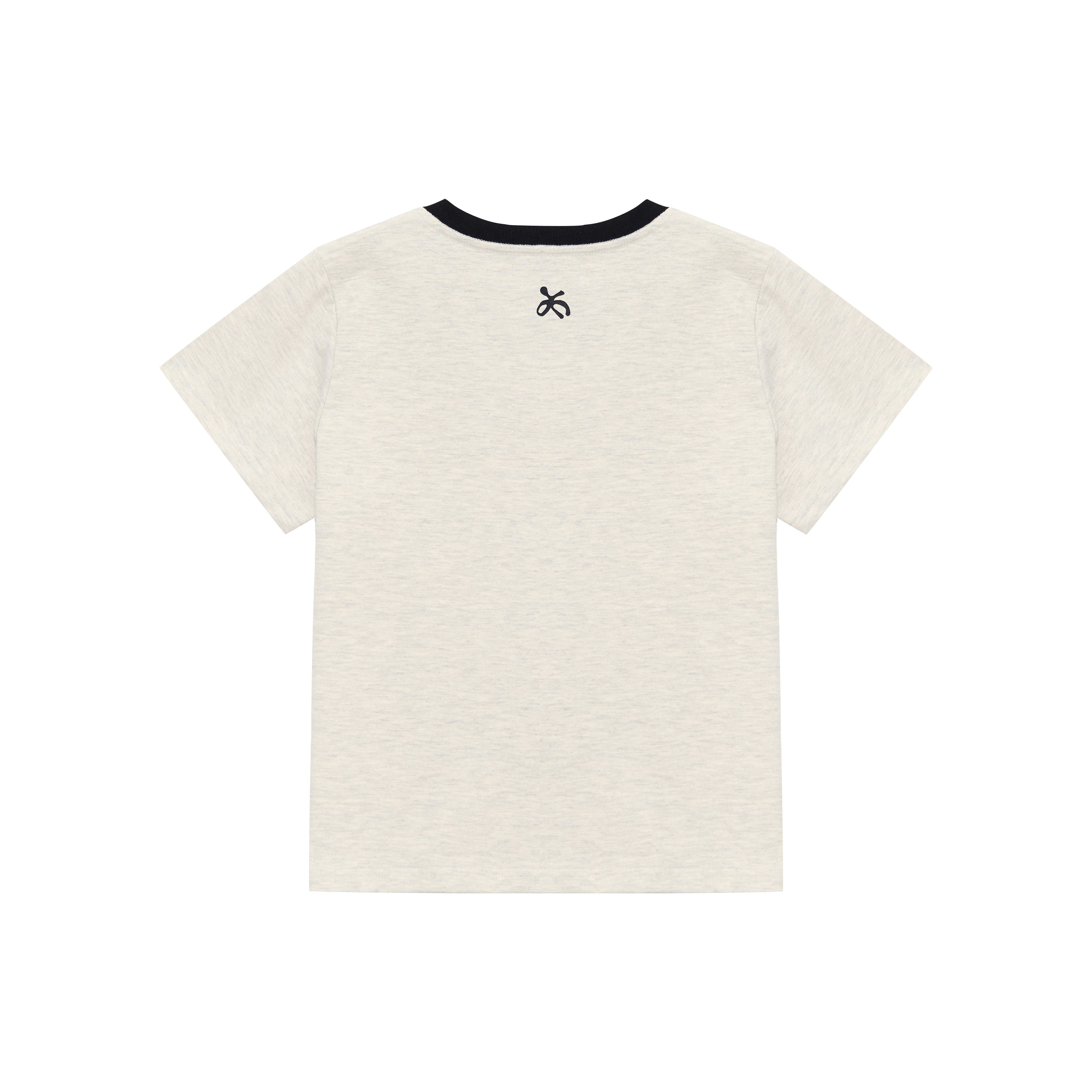 SWEET VINTAGE CHERRY RINGER TEE — OATMEAL