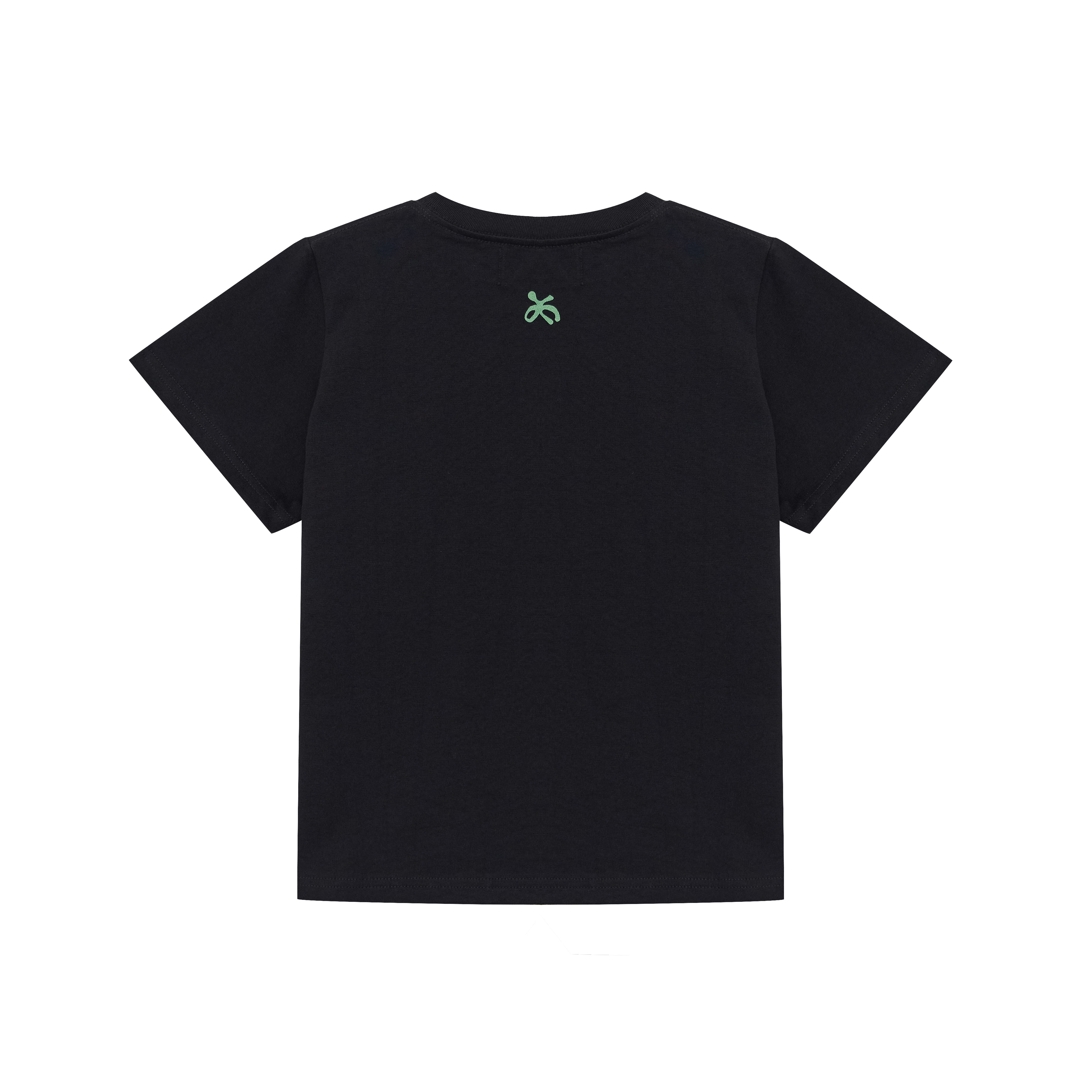 HEART PLANET GRAPHIC TEE — BLACK