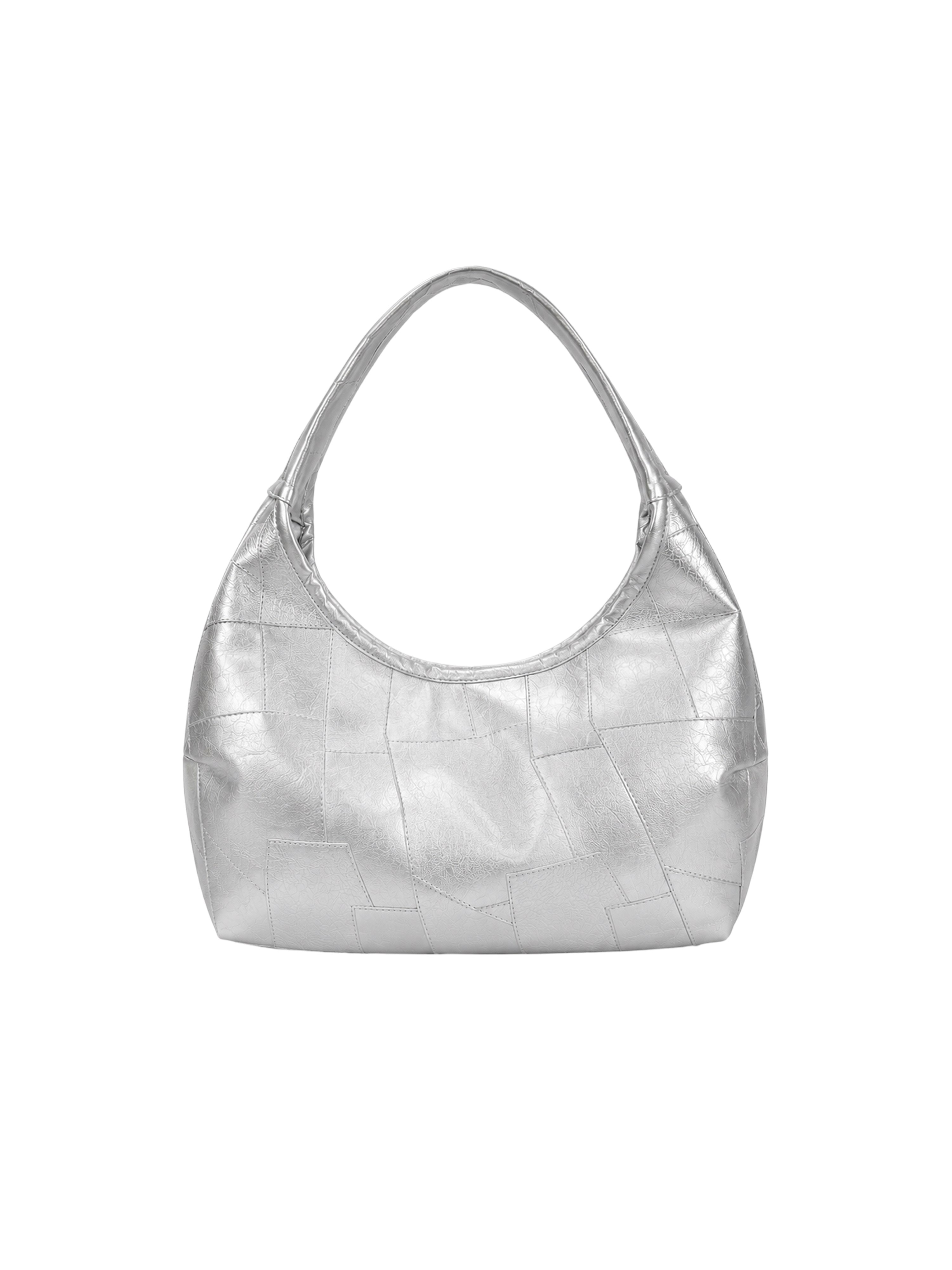 Patch Hobo bag (silver)
